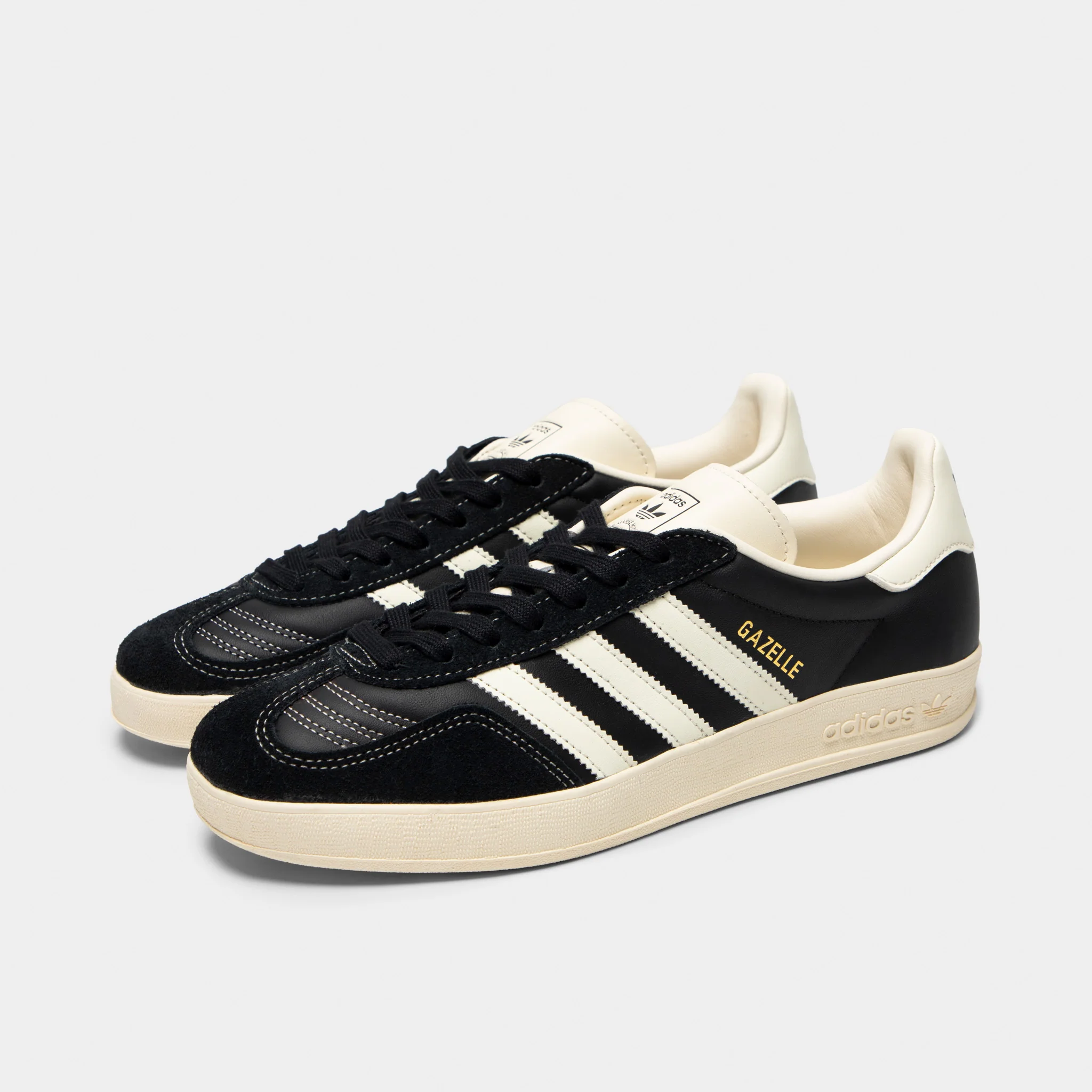 adidas Gazelle Indoor Black / White - Gold - Image 2