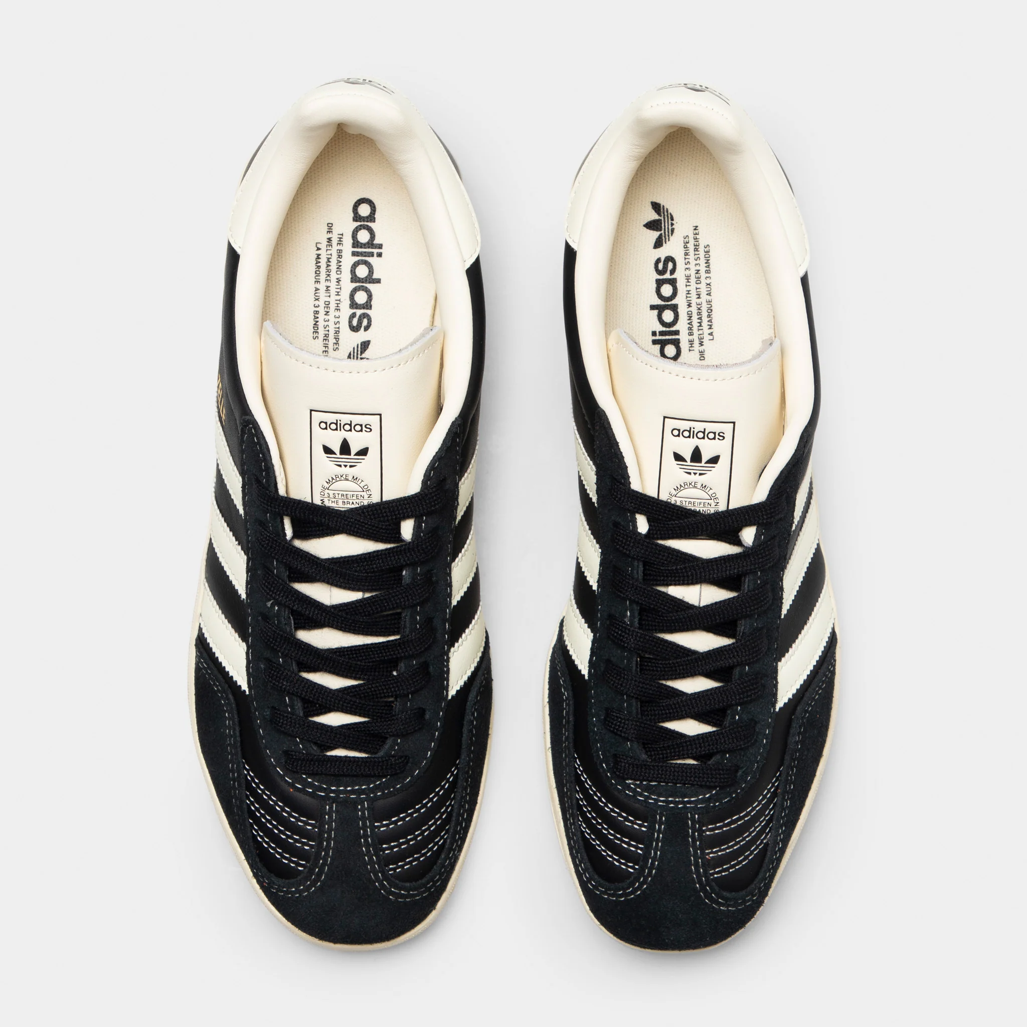 adidas Gazelle Indoor Black / White - Gold - Image 5