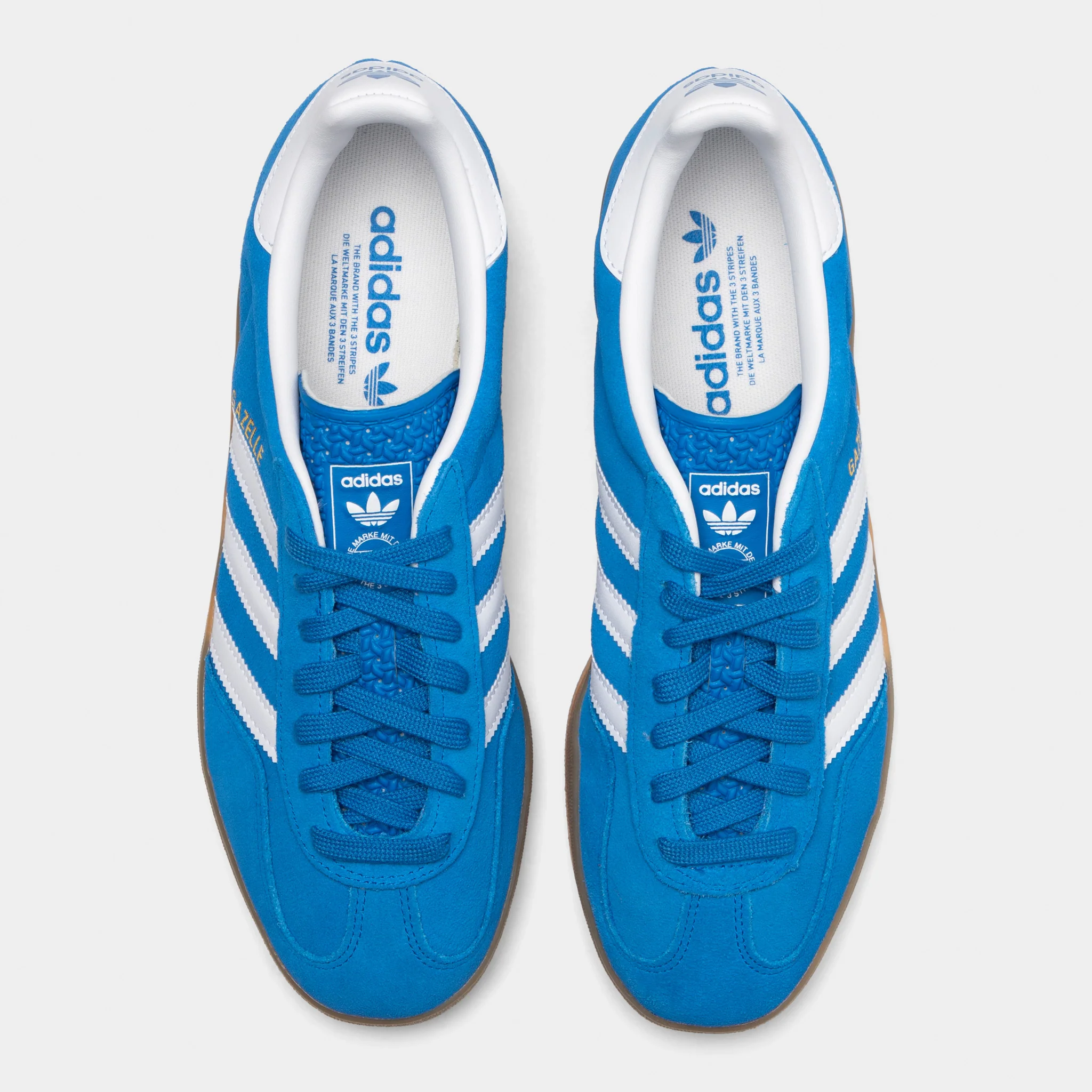 adidas Gazelle Indoor Blue Bird /  White - Gum - Image 5