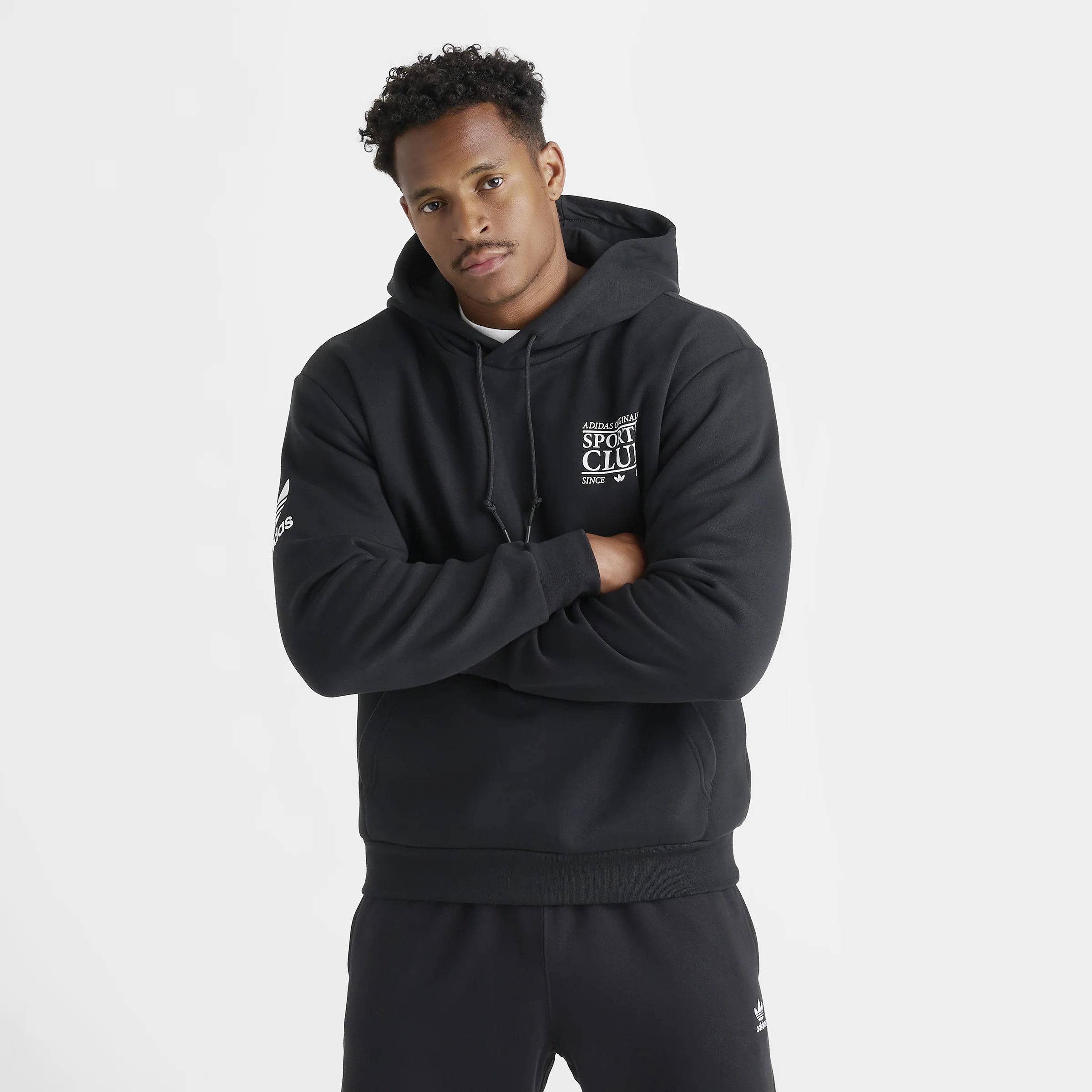 adidas Graphic Pullover Hoodie / Black - Image 3