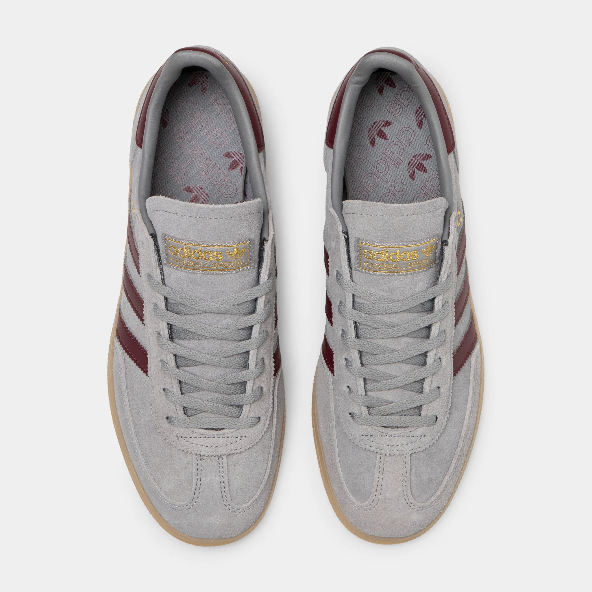 adidas Handball Spezial Grey Heather / Maroon - Gum - Image 5