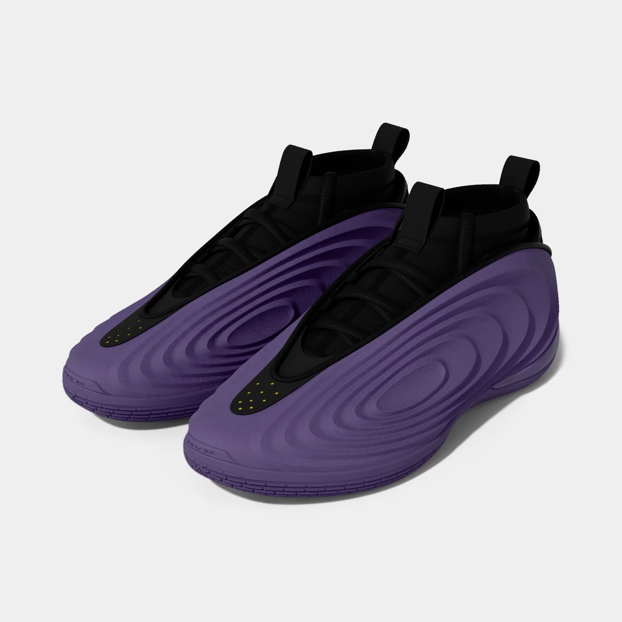 adidas Harden Volume 10 Purple / Core Black - Lucid Lemon - Image 2