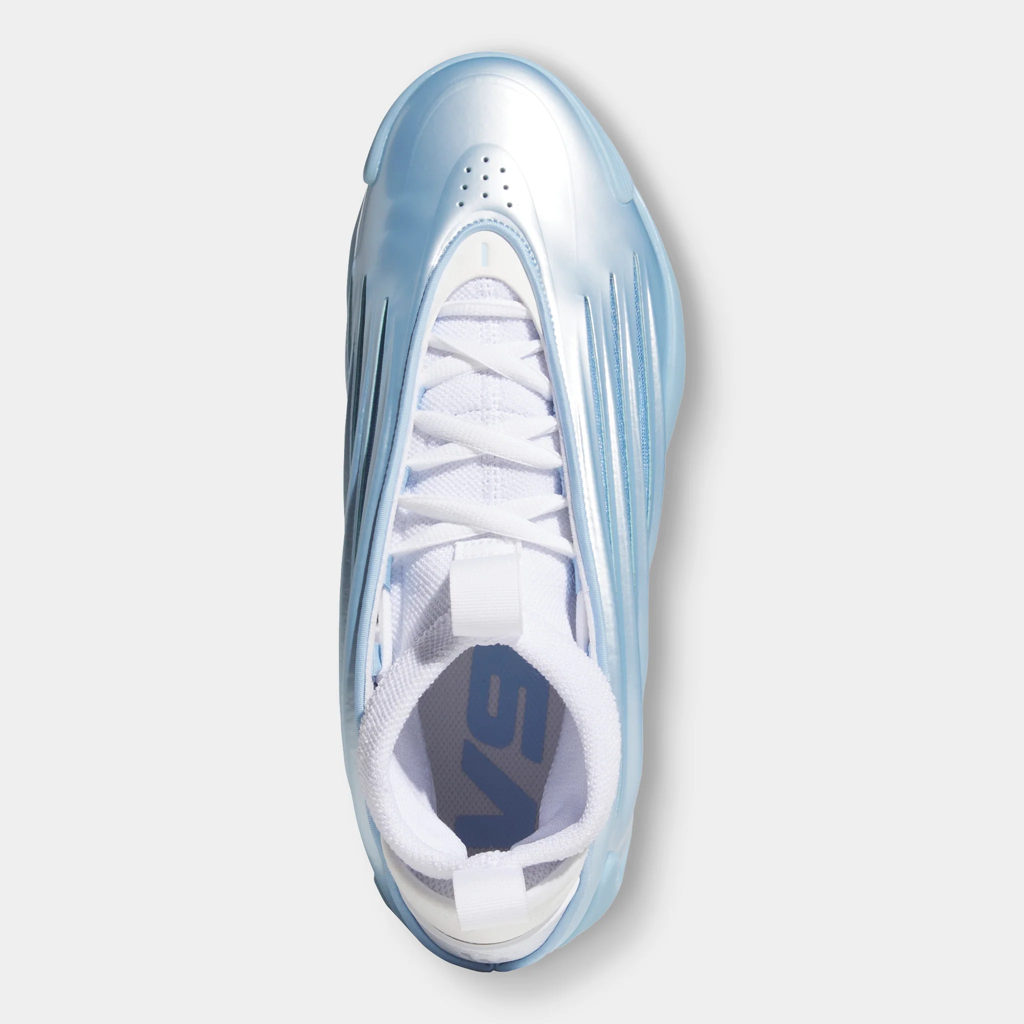 adidas Harden Volume 9 Glow Blue / Cloud White - Core Black - Image 2
