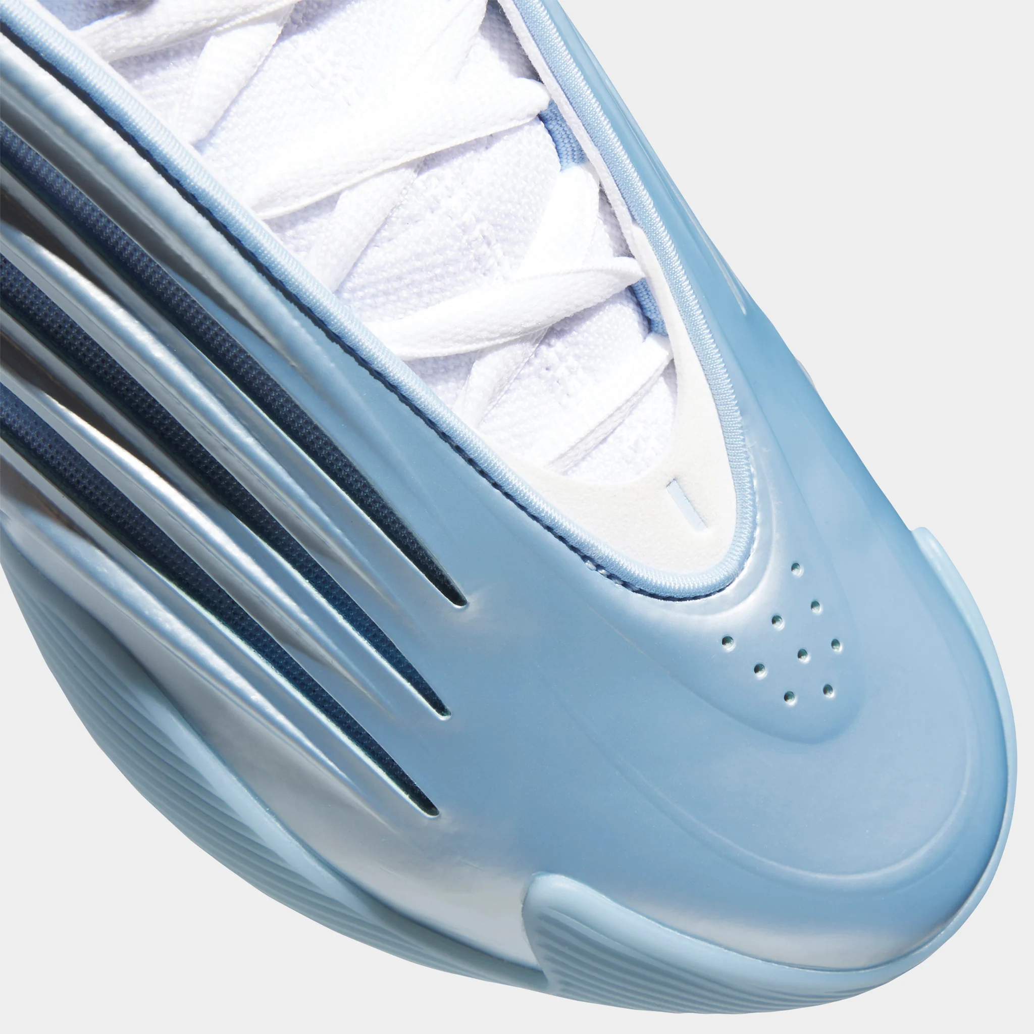 adidas Harden Volume 9 Glow Blue / Cloud White - Core Black - Image 6