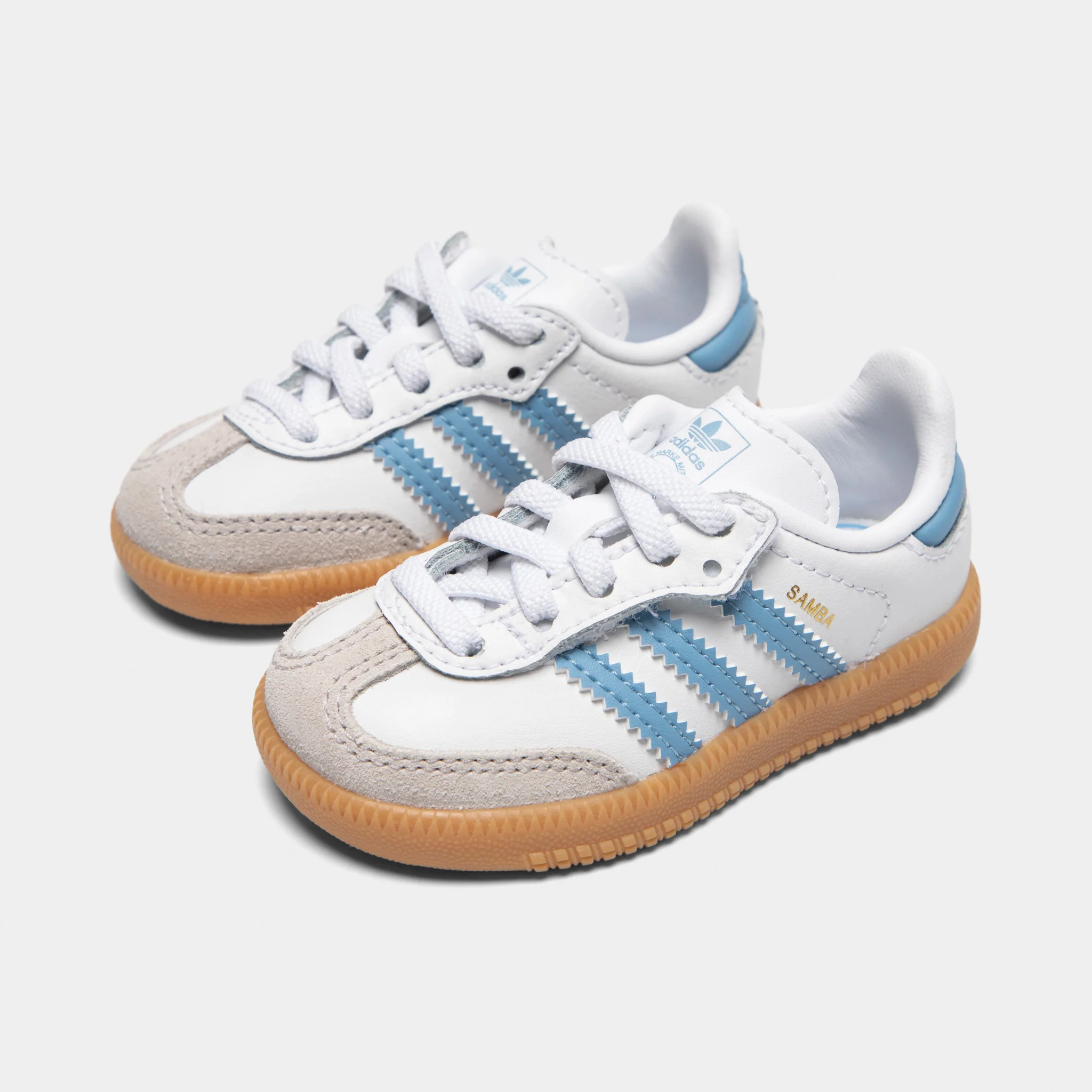 adidas Infants' Samba OG White / Ash Blue - Gum - Image 2