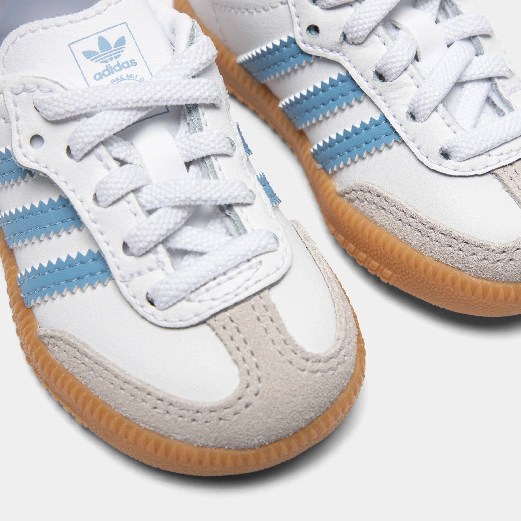 adidas Infants' Samba OG White / Ash Blue - Gum - Image 3