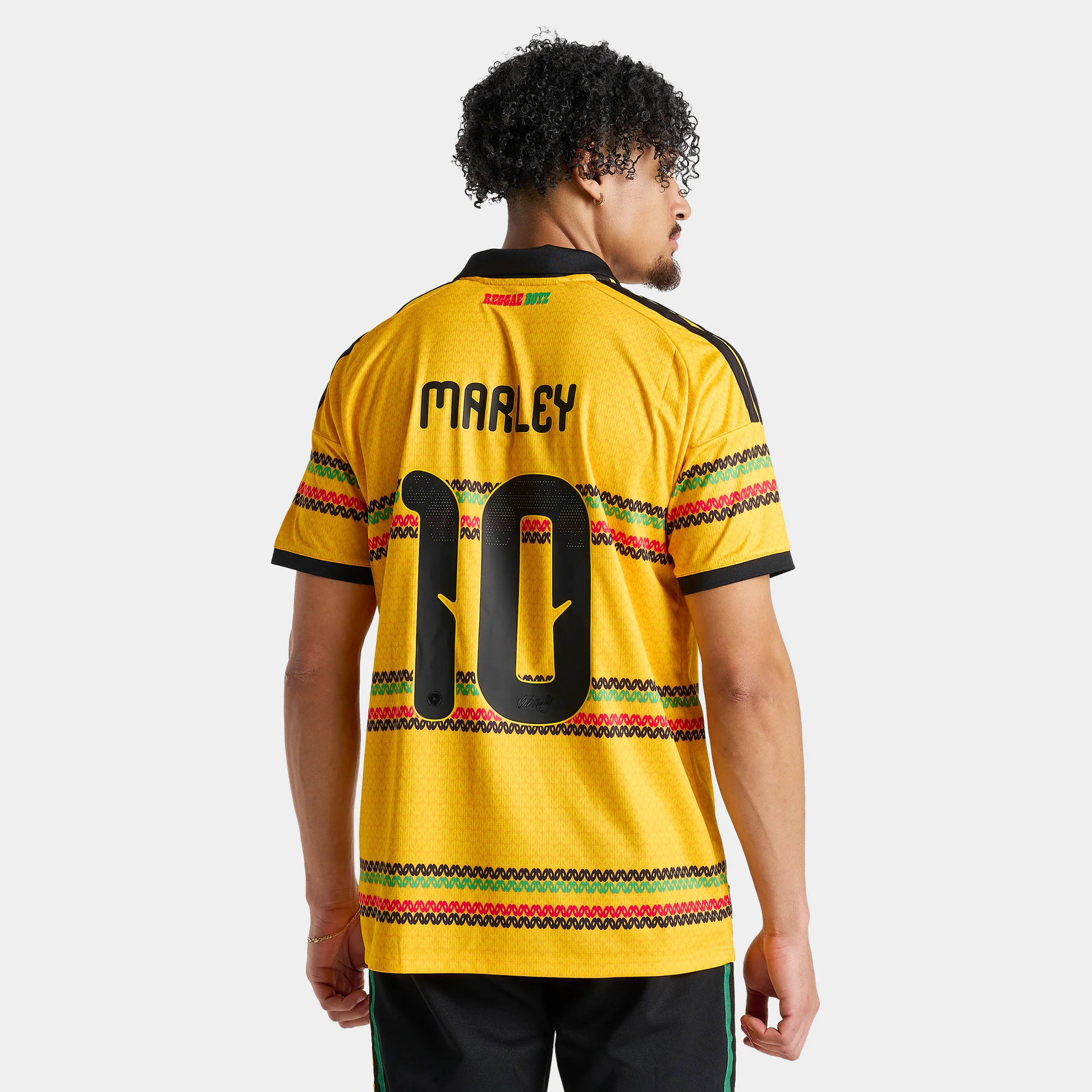 adidas JFF H JSY M10 (Jamaica) / Bold Gold - Image 2
