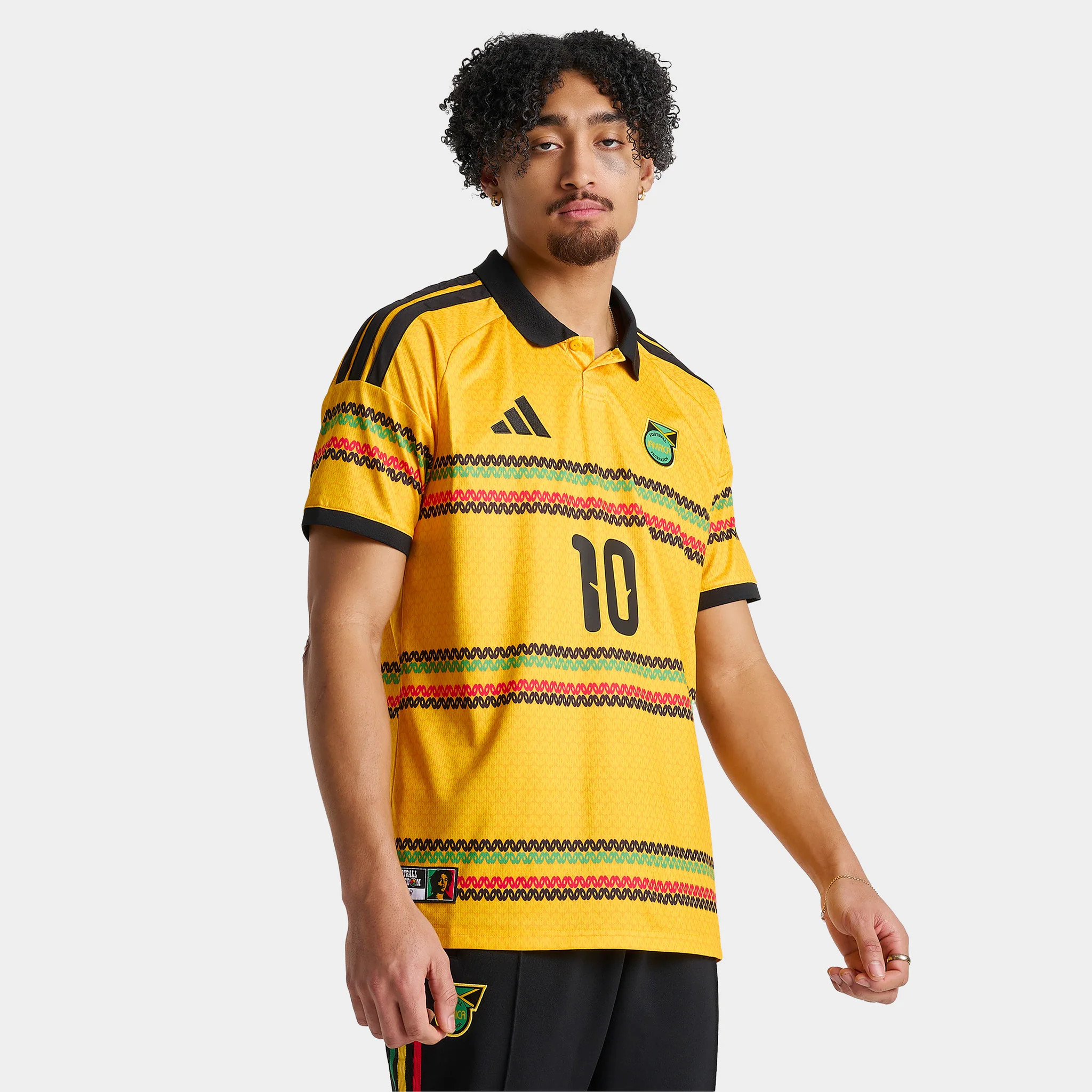adidas JFF H JSY M10 (Jamaica) / Bold Gold - Image 5