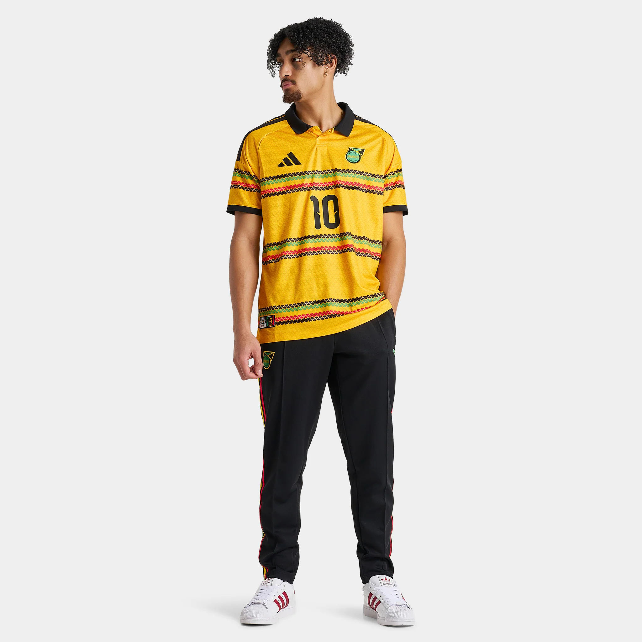 adidas JFF H JSY M10 (Jamaica) / Bold Gold - Image 6