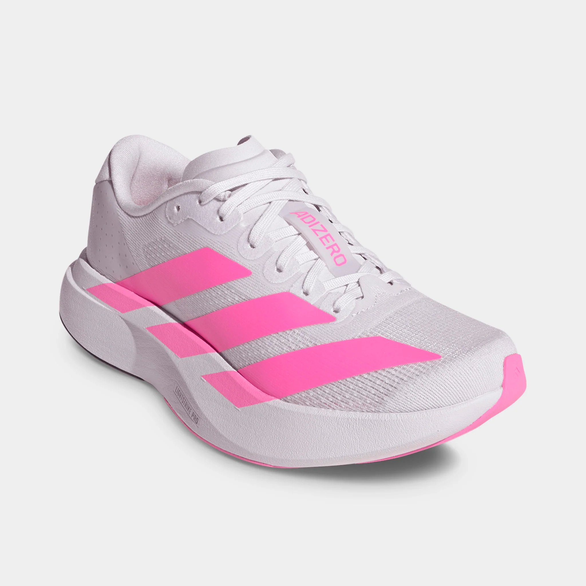 adidas Juniors' Adizero Evo SL Dash Grey / Lucid Pink - Black - Image 2