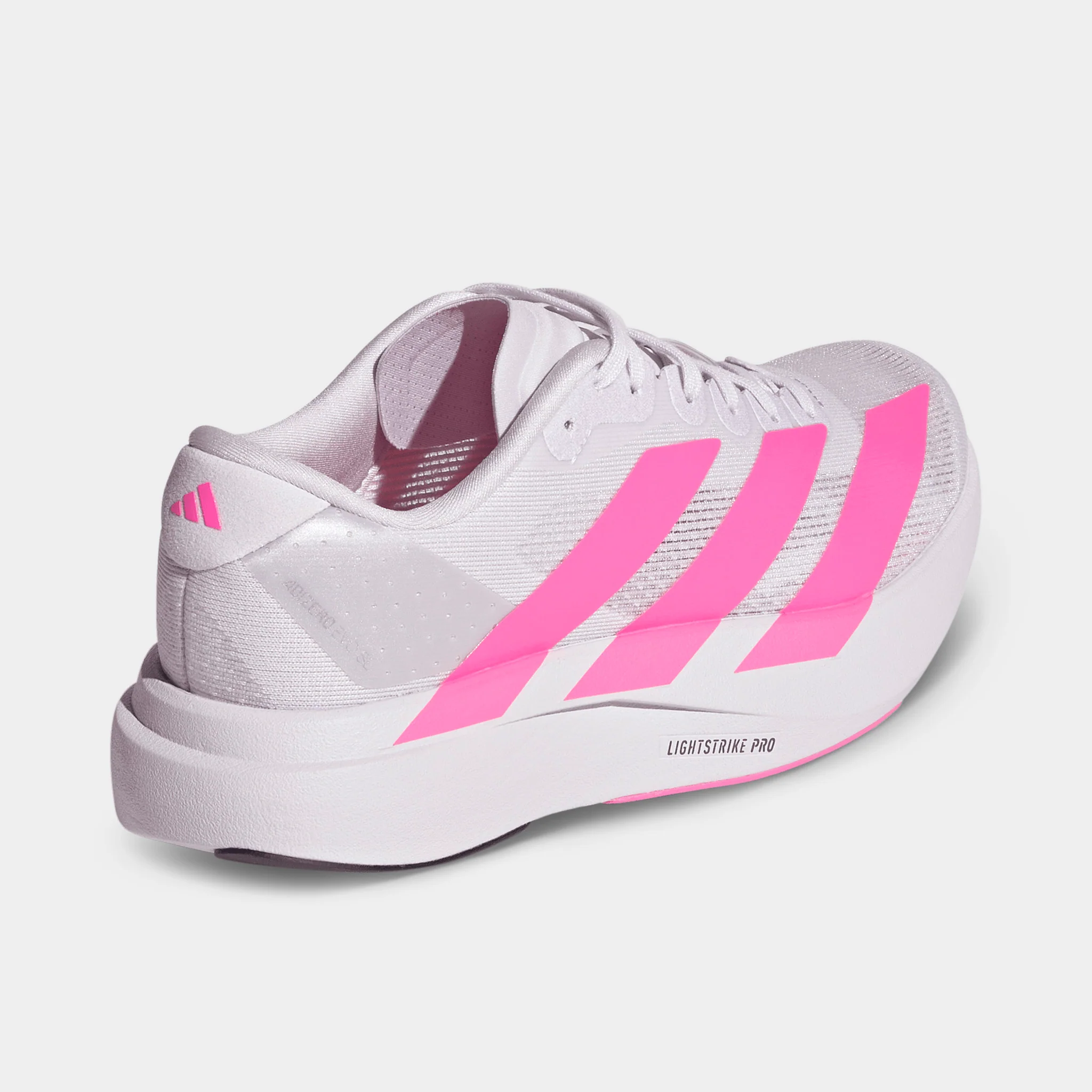 adidas Juniors' Adizero Evo SL Dash Grey / Lucid Pink - Black - Image 3