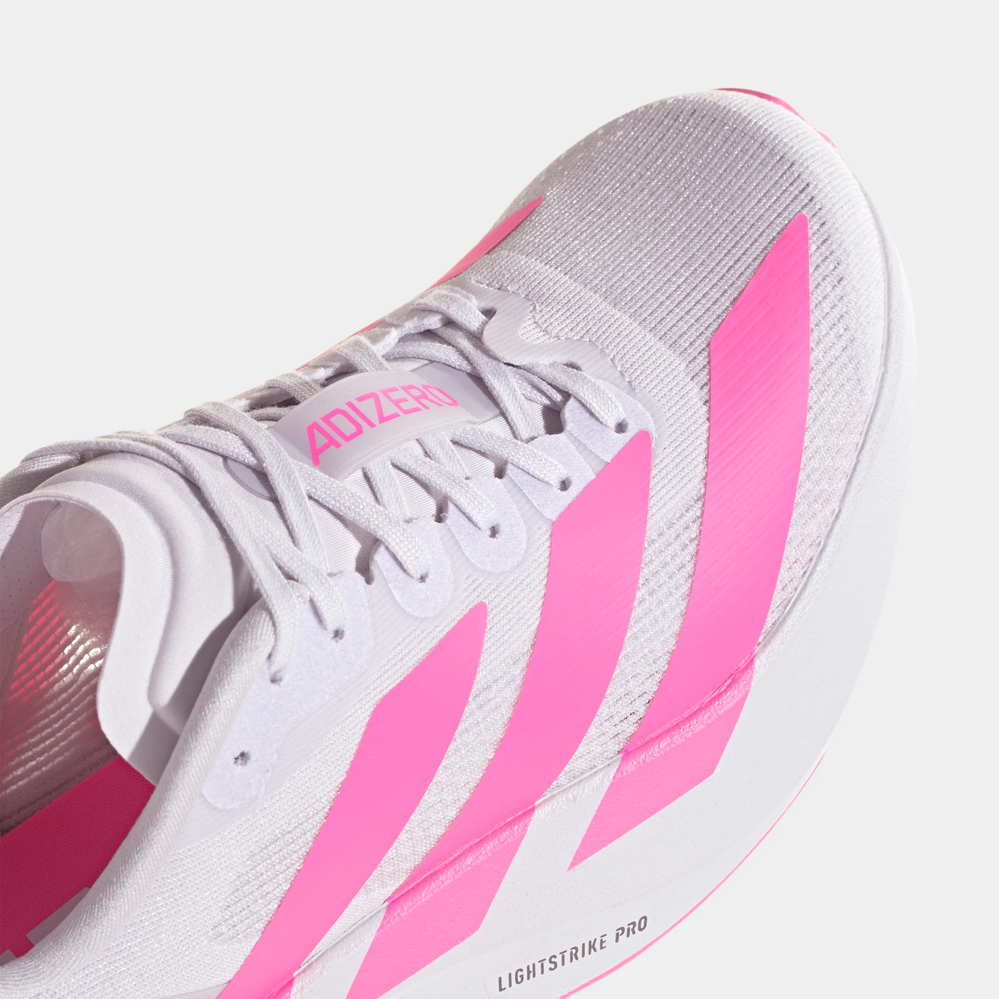 adidas Juniors' Adizero Evo SL Dash Grey / Lucid Pink - Black - Image 4