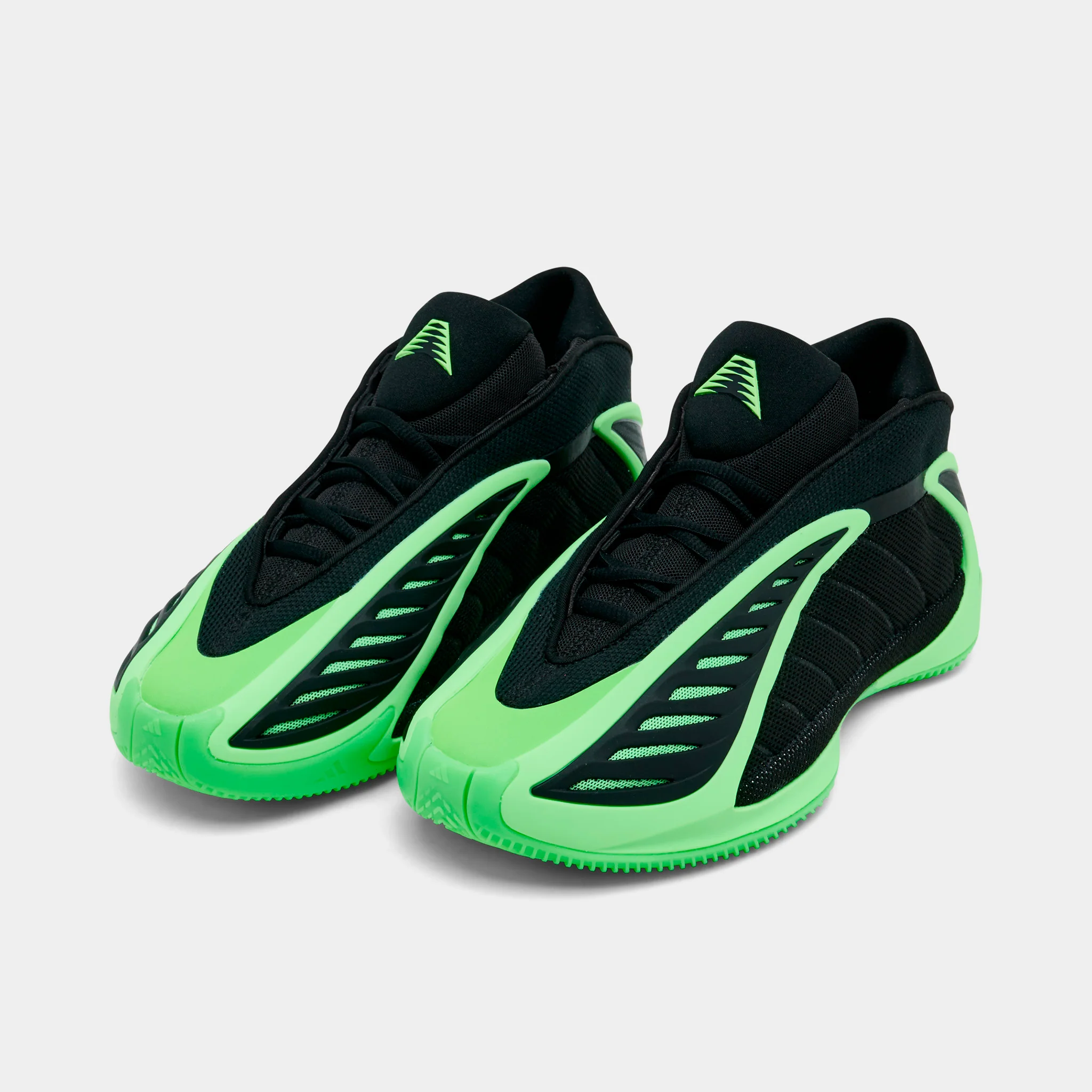 adidas Juniors' Anthony Edwards 2 Black / Lime Burst - Lucid Blue - Image 2