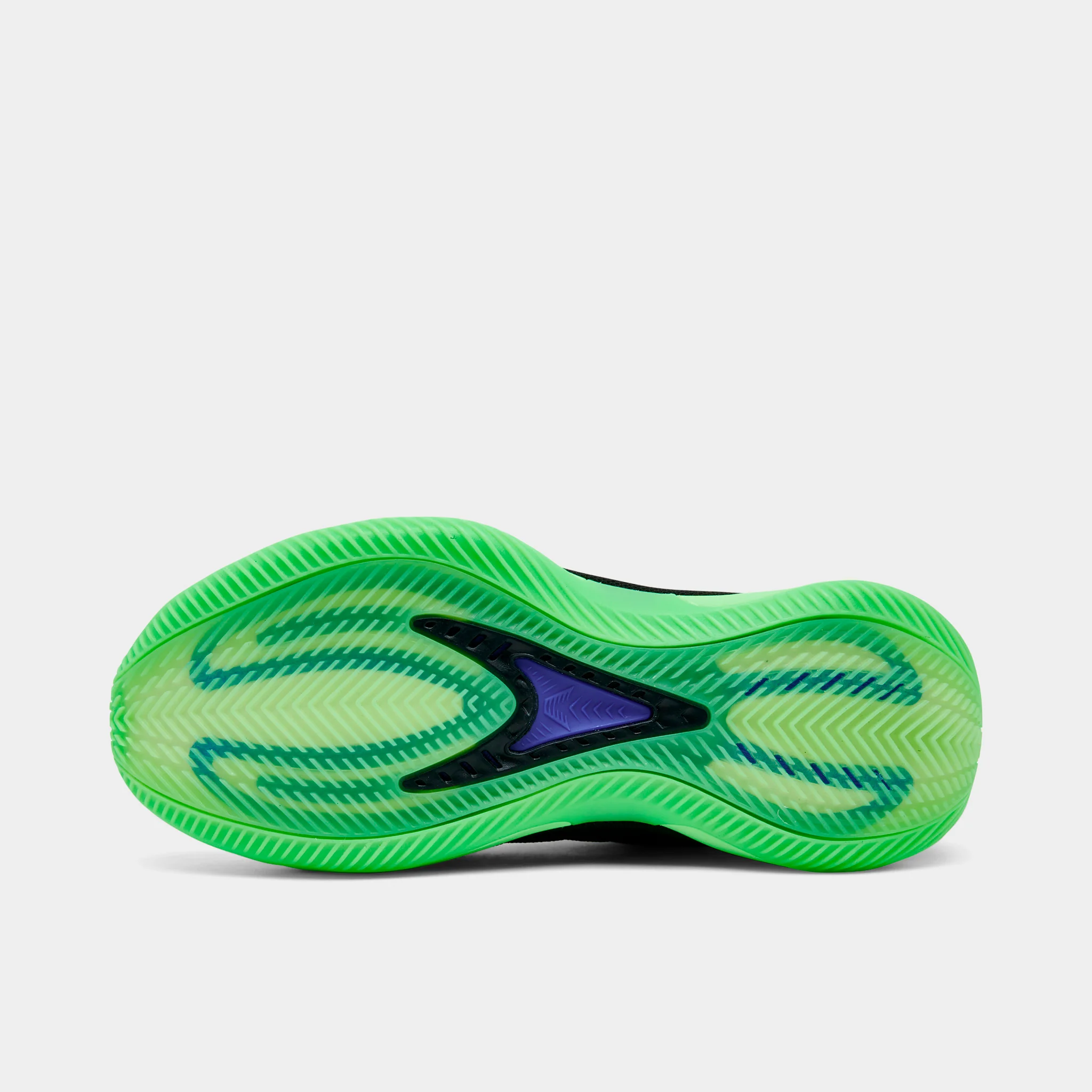 adidas Juniors' Anthony Edwards 2 Black / Lime Burst - Lucid Blue - Image 6