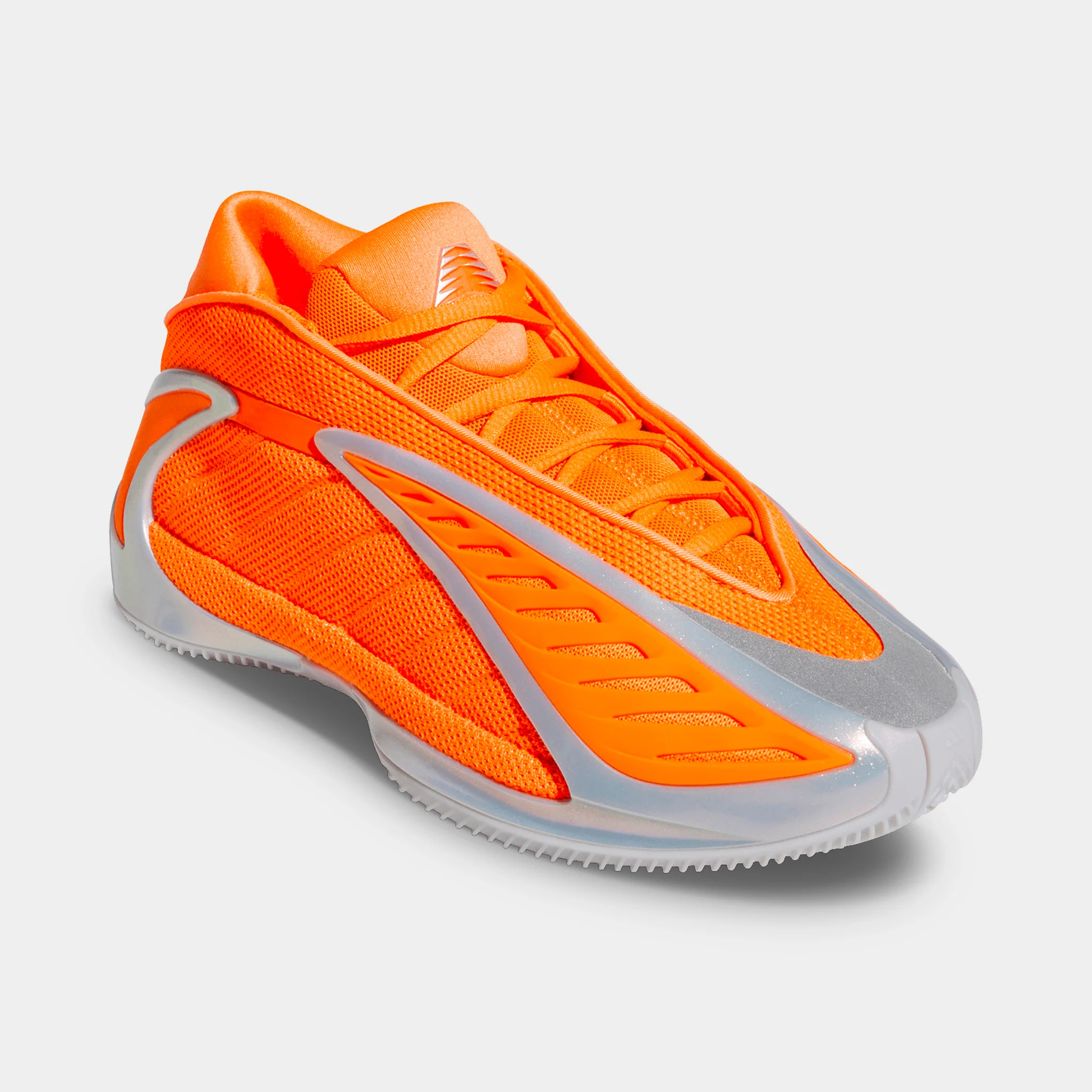 adidas Juniors' Anthony Edwards 2 Lucid Orange / Silver Metallic - Grey - Image 2