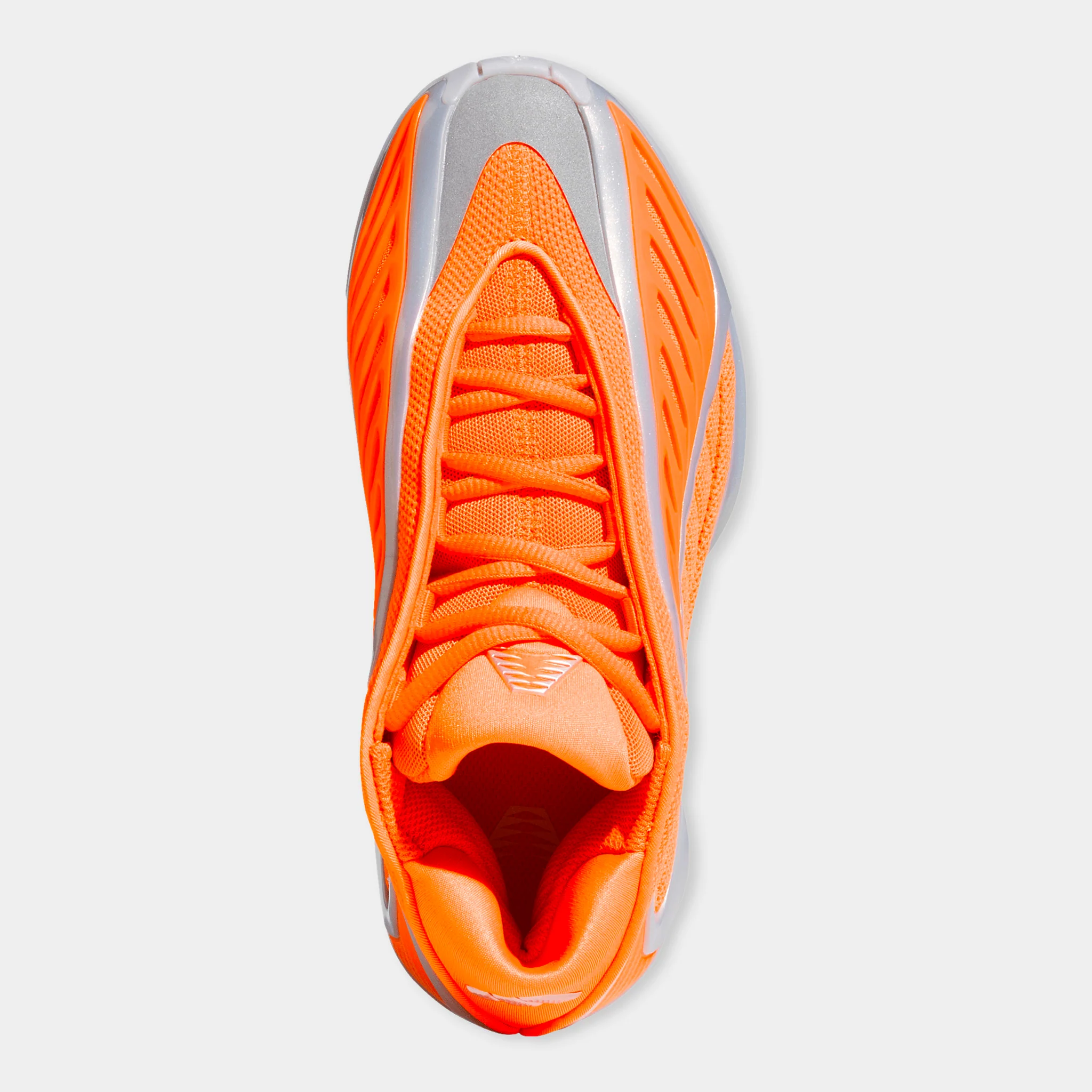 adidas Juniors' Anthony Edwards 2 Lucid Orange / Silver Metallic - Grey - Image 7