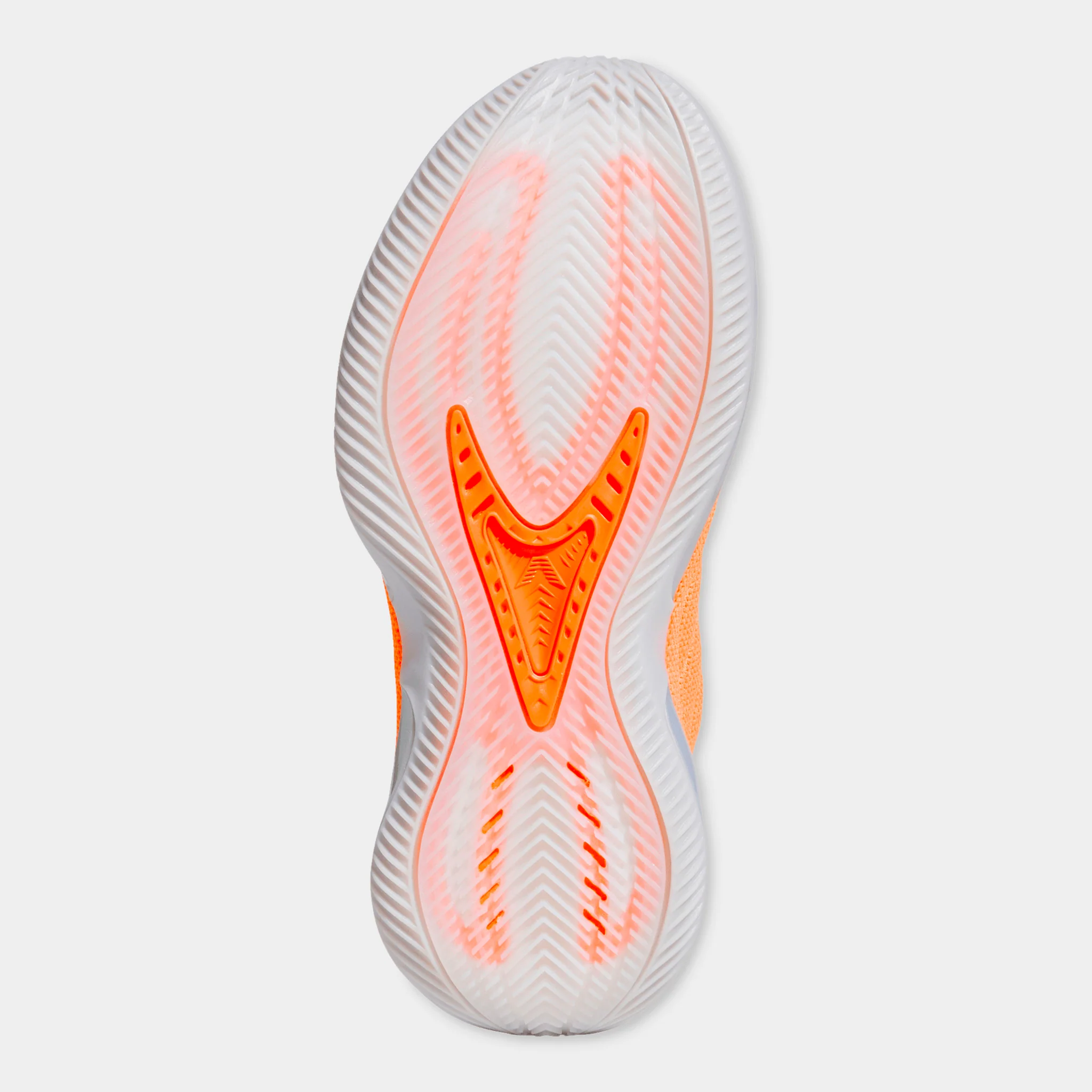 adidas Juniors' Anthony Edwards 2 Lucid Orange / Silver Metallic - Grey - Image 8