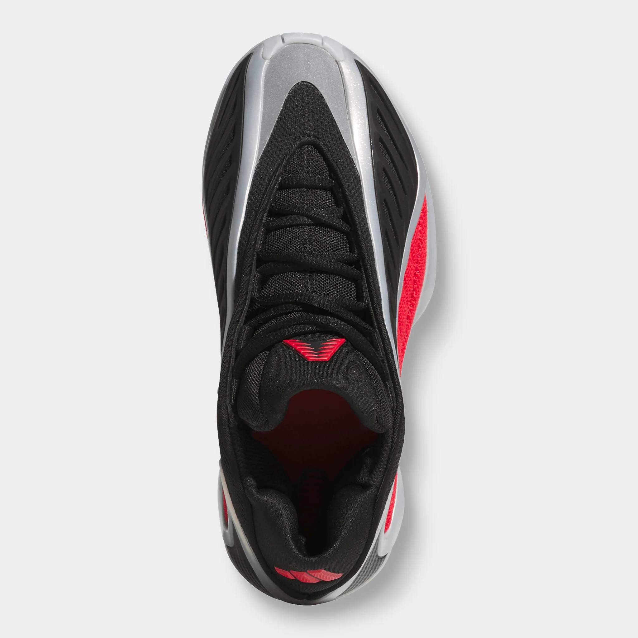 adidas Juniors' Anthony Edwards 2 Silver Metallic / Pure Ruby - Black - Image 3