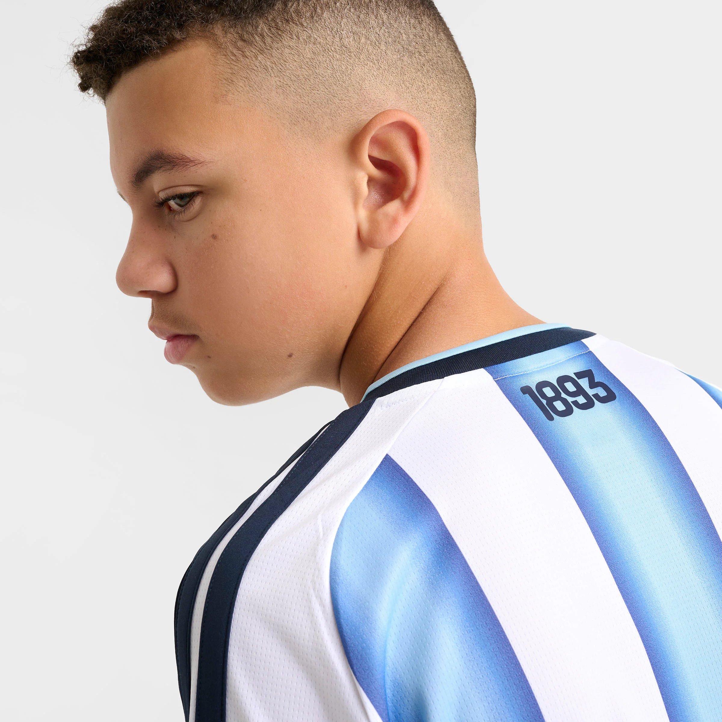 adidas Juniors' Argentina Replica Home Jersey / White - Image 4