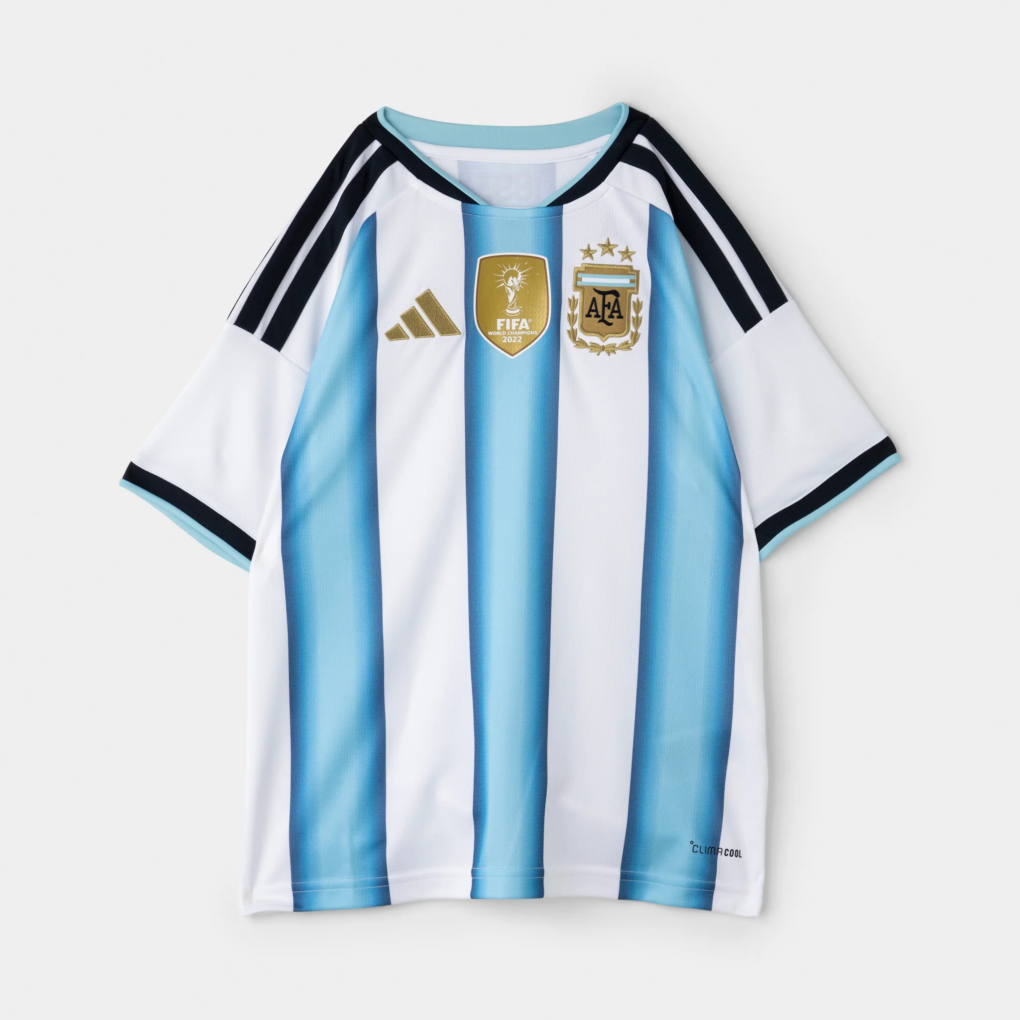 adidas Juniors' Argentina Replica Home Jersey / White - Image 7