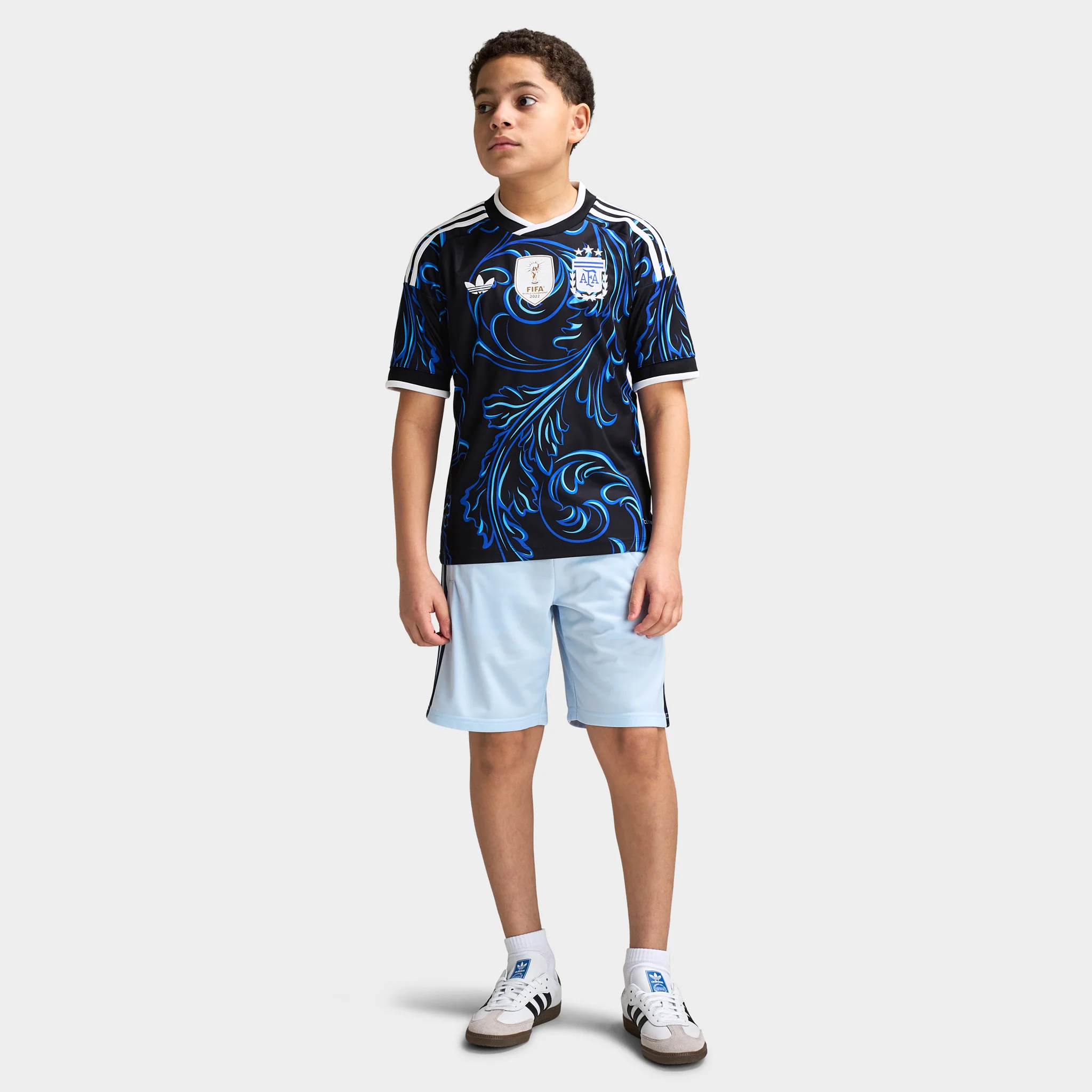 adidas Juniors' Argentina Replica Away Jersey / Black - Image 3