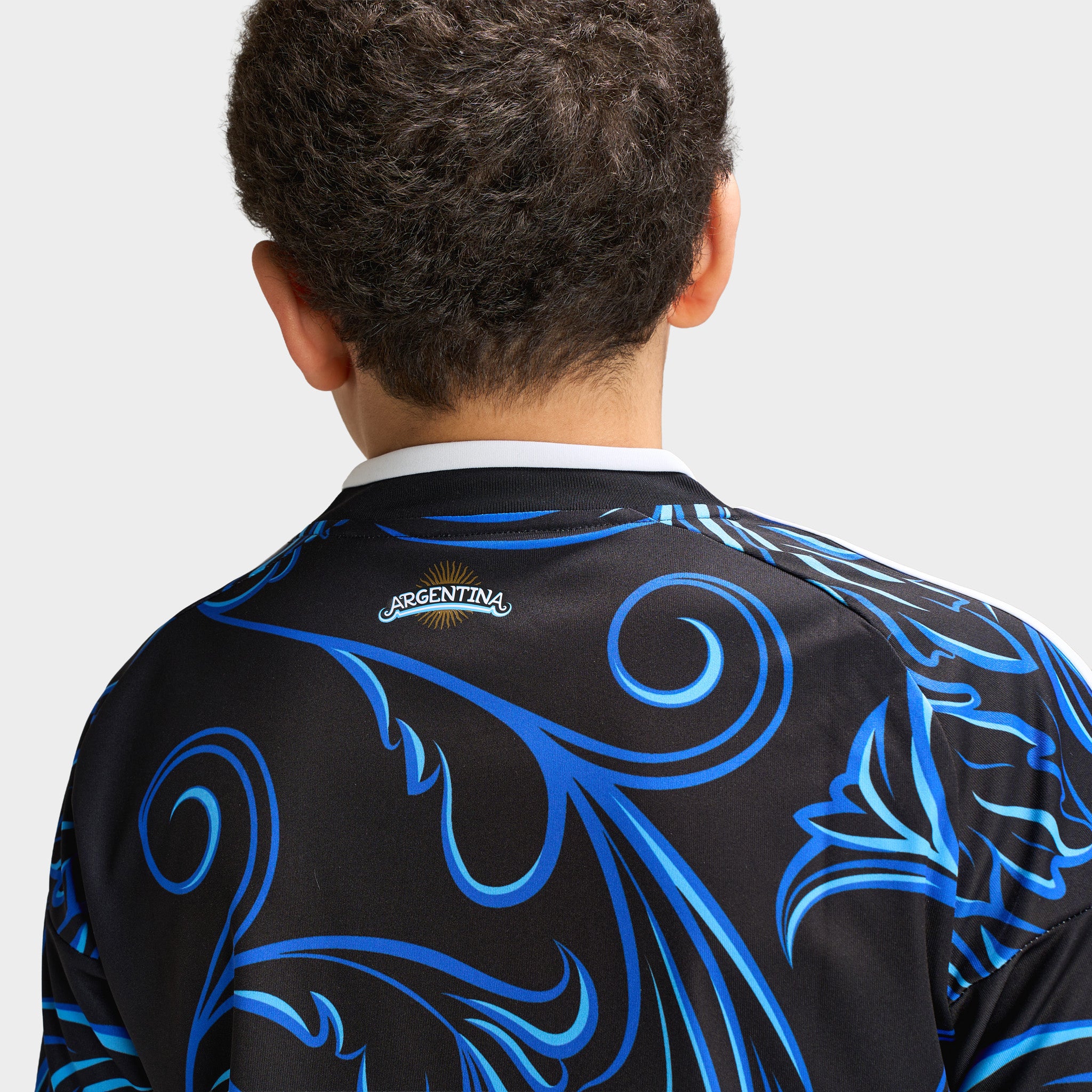 adidas Juniors' Argentina Replica Away Jersey / Black - Image 6