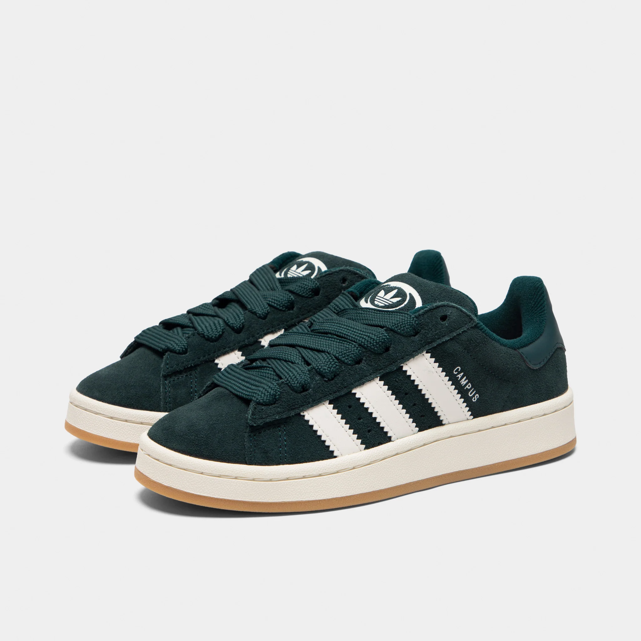 adidas Juniors' Campus 00s Aurora Ivy / White - Gum - Image 2