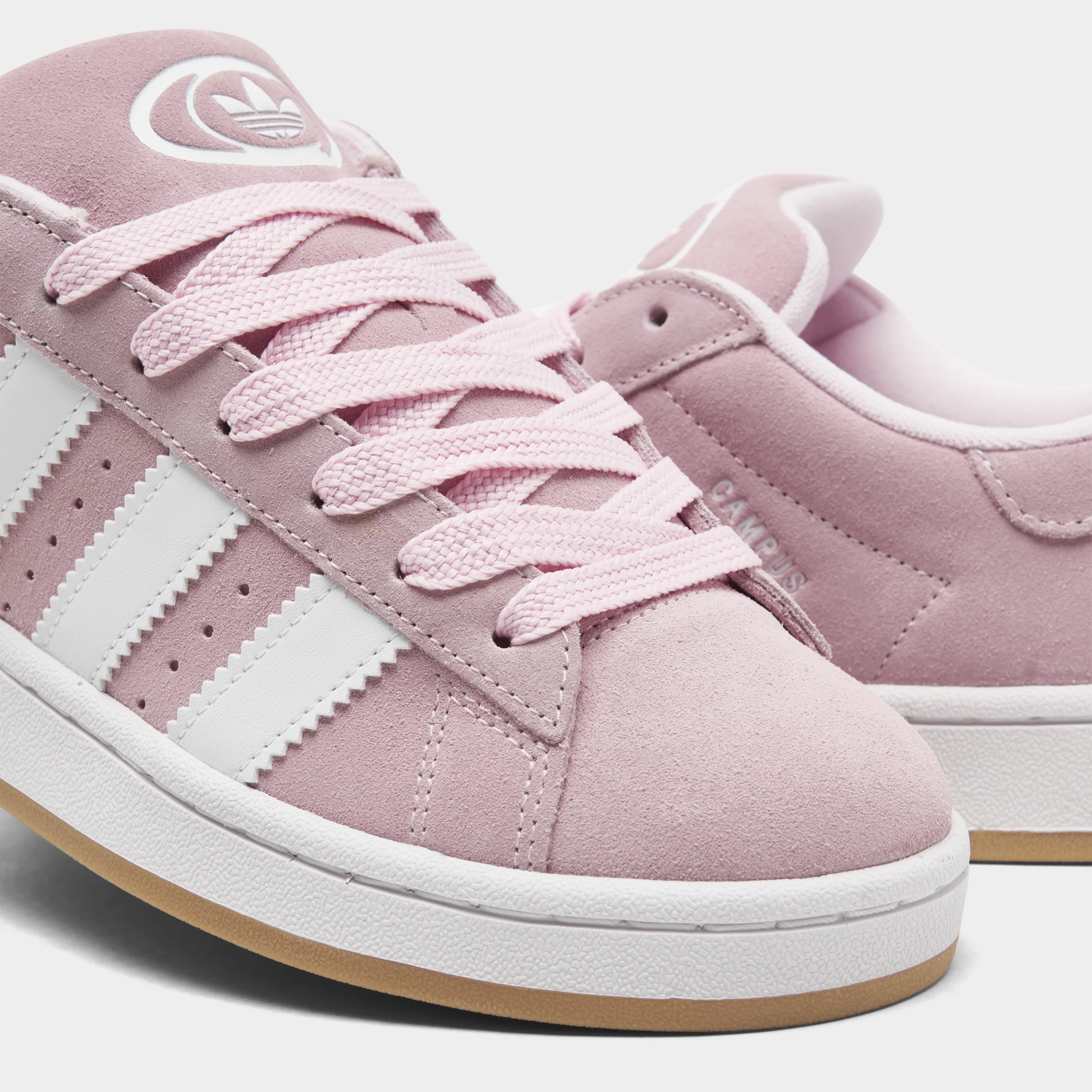 adidas Juniors' Campus 00s Clear Pink / White - Gum - Image 3