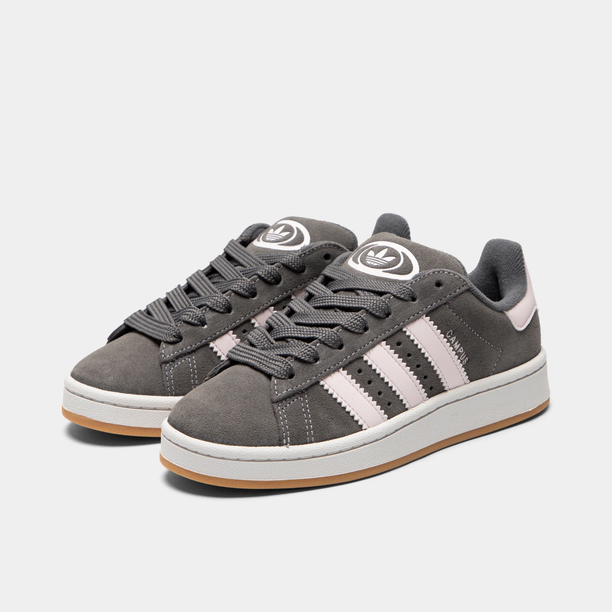 adidas Juniors' Campus 00s Grey / Almost Pink - Gum - Image 2