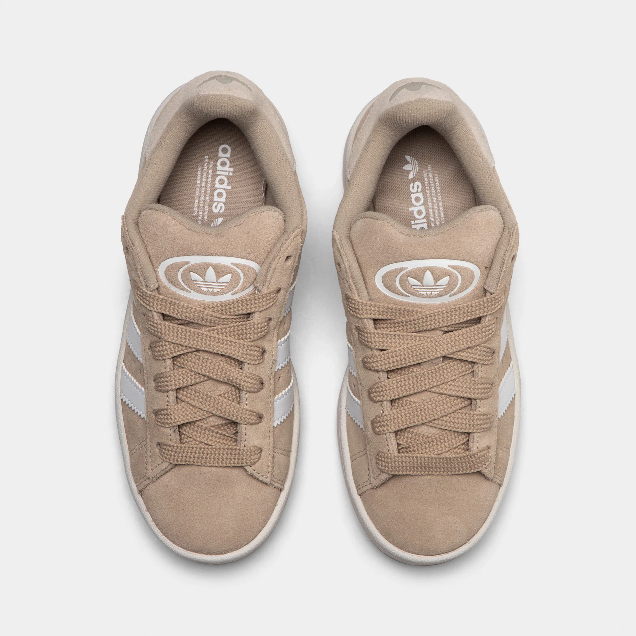 adidas Juniors' Campus 00s Wonder Beige / White - Gum - Image 5