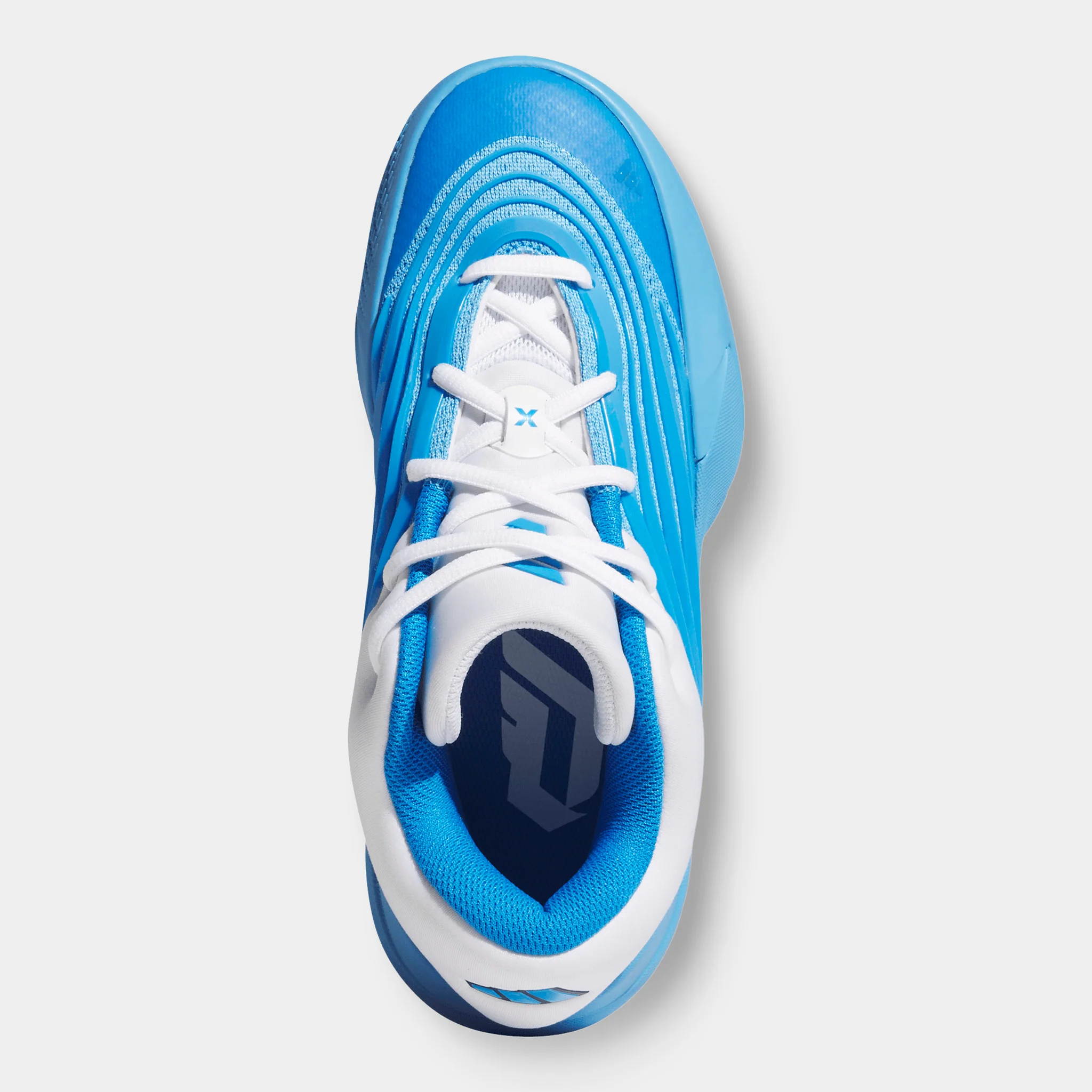 adidas Juniors' Dame X Semi Blue Burst / White - Lucid Ray Blue - Image 3