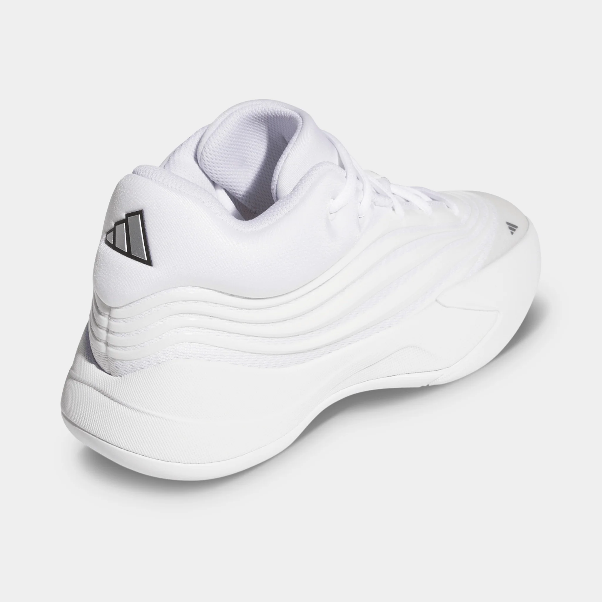 adidas Juniors' Dame X White / Zero Metallic - Silver Metallic - Image 2
