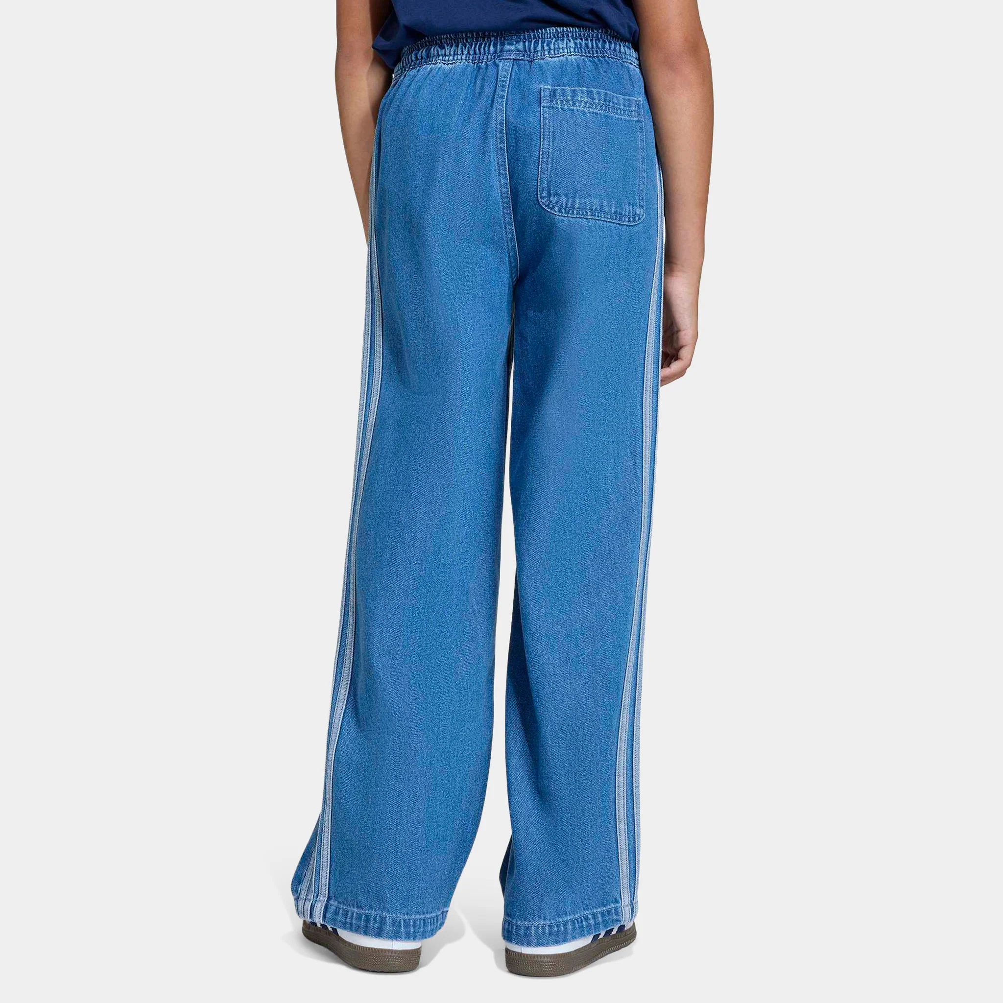 adidas Juniors' Denim Wide Leg / Med Vintage Wash - Image 2