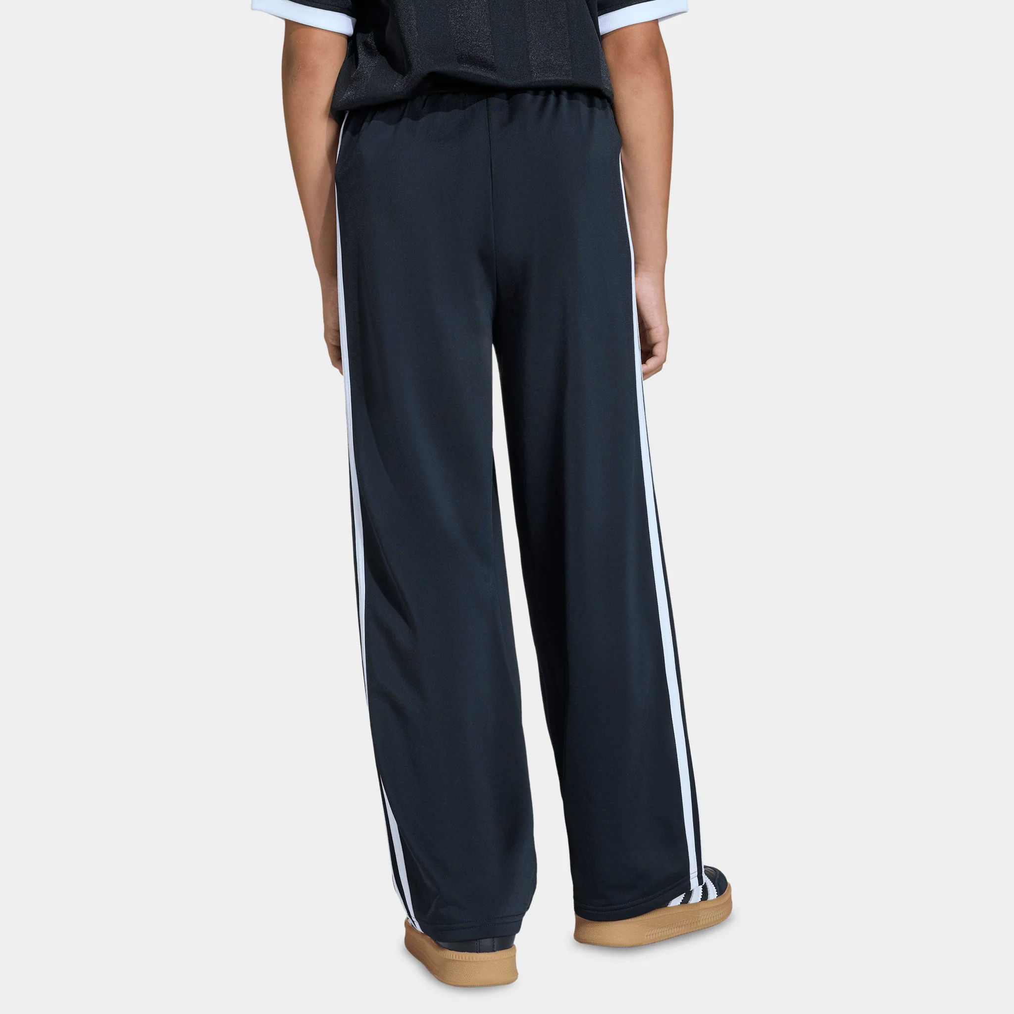 adidas Juniors' Firebird Loose Track Pants Black / White - Image 4