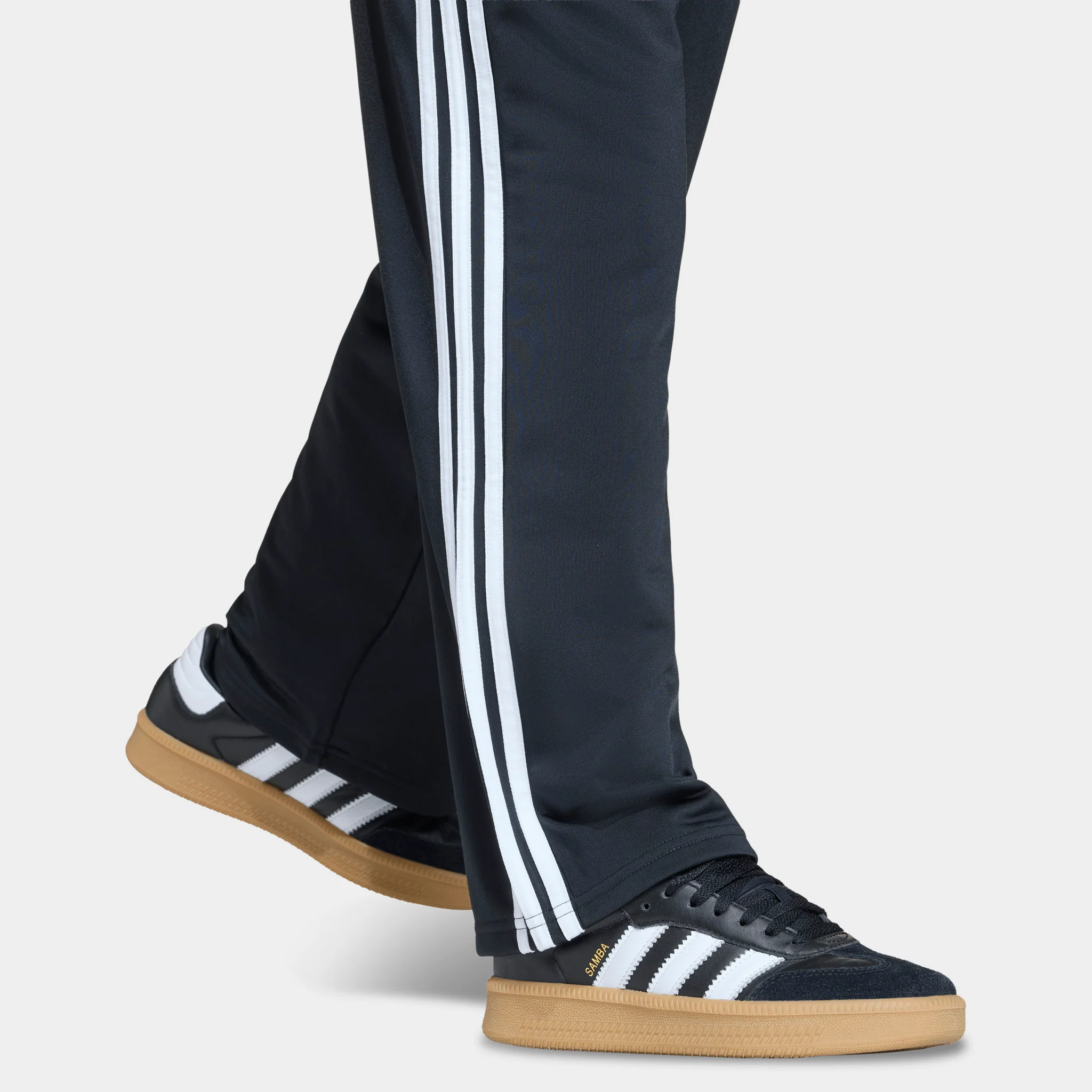 adidas Juniors' Firebird Loose Track Pants Black / White - Image 6