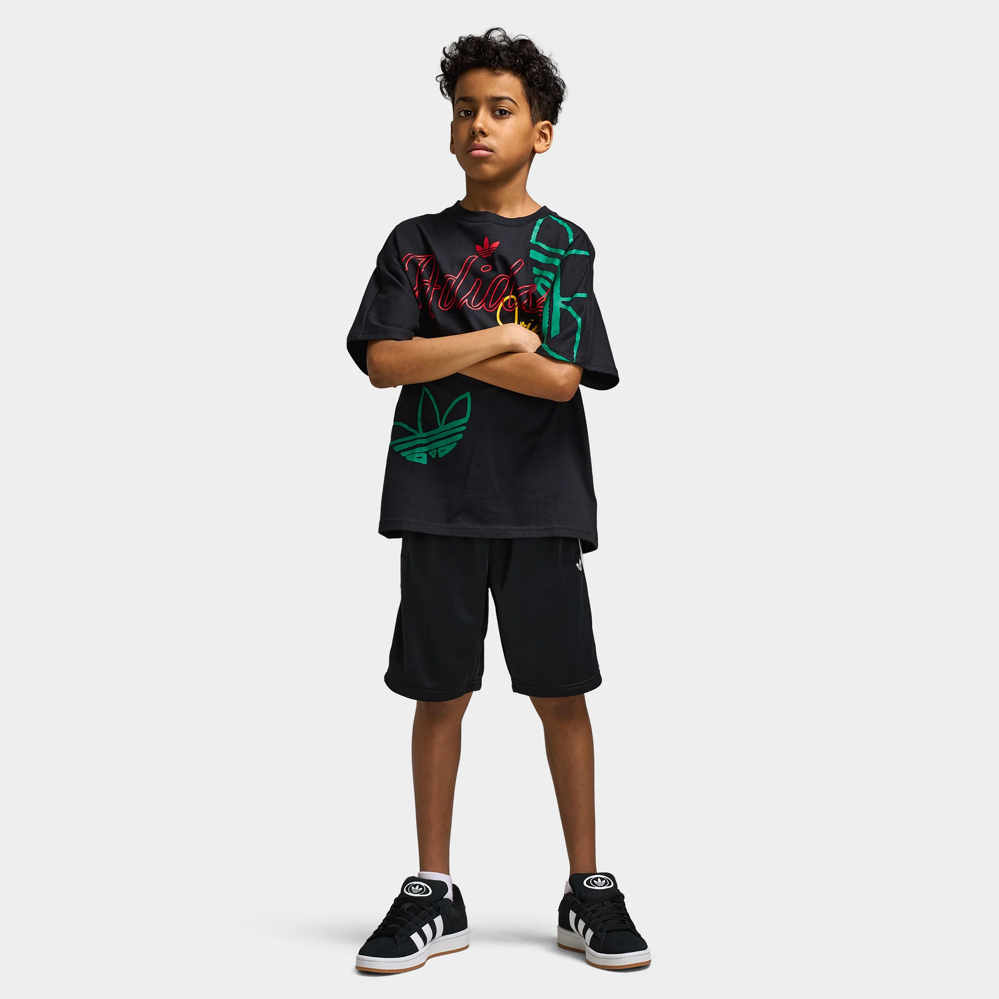 adidas Juniors' Firebird Shorts / Black - Image 6