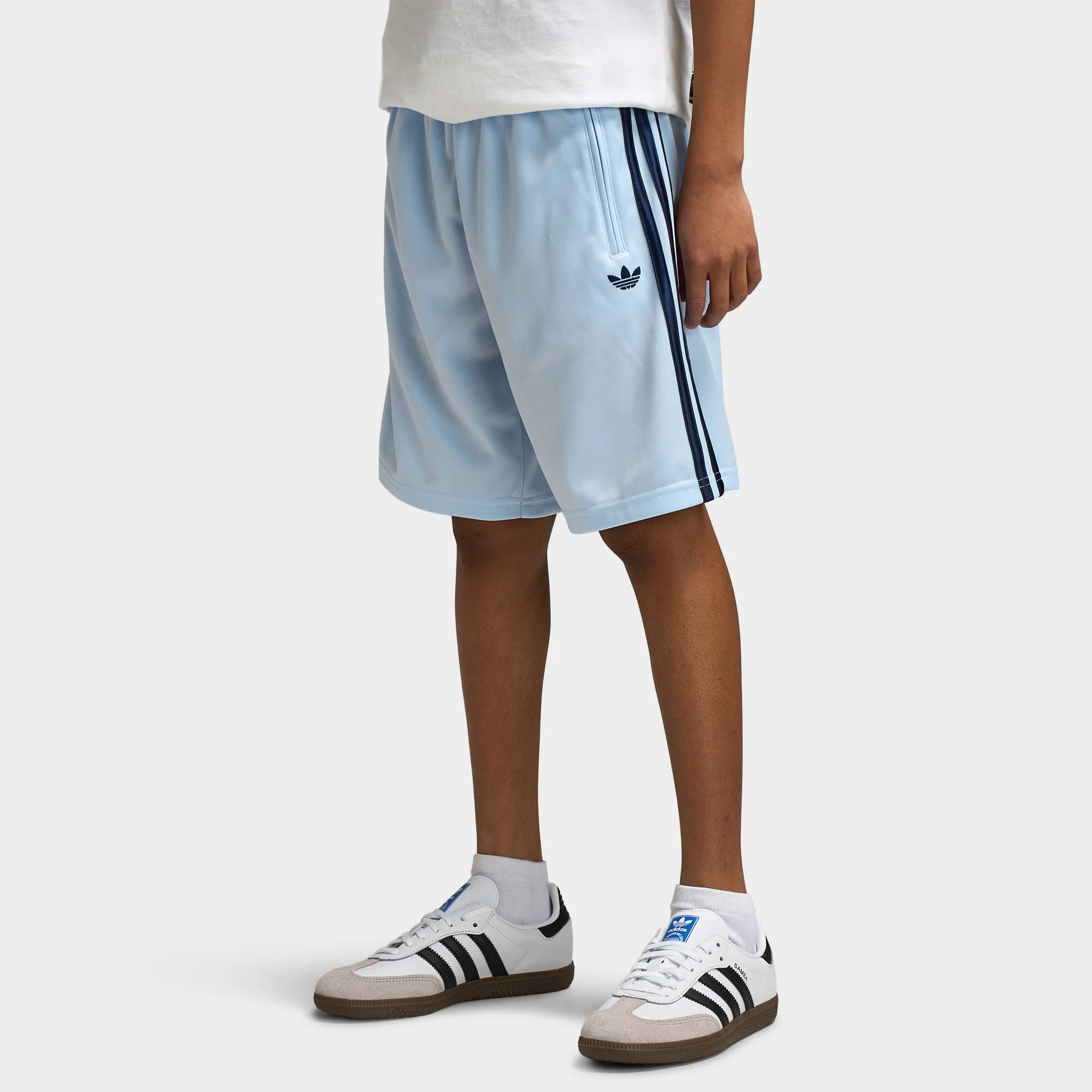 adidas Juniors' Firebird Shorts / Crystal Sky - Image 3