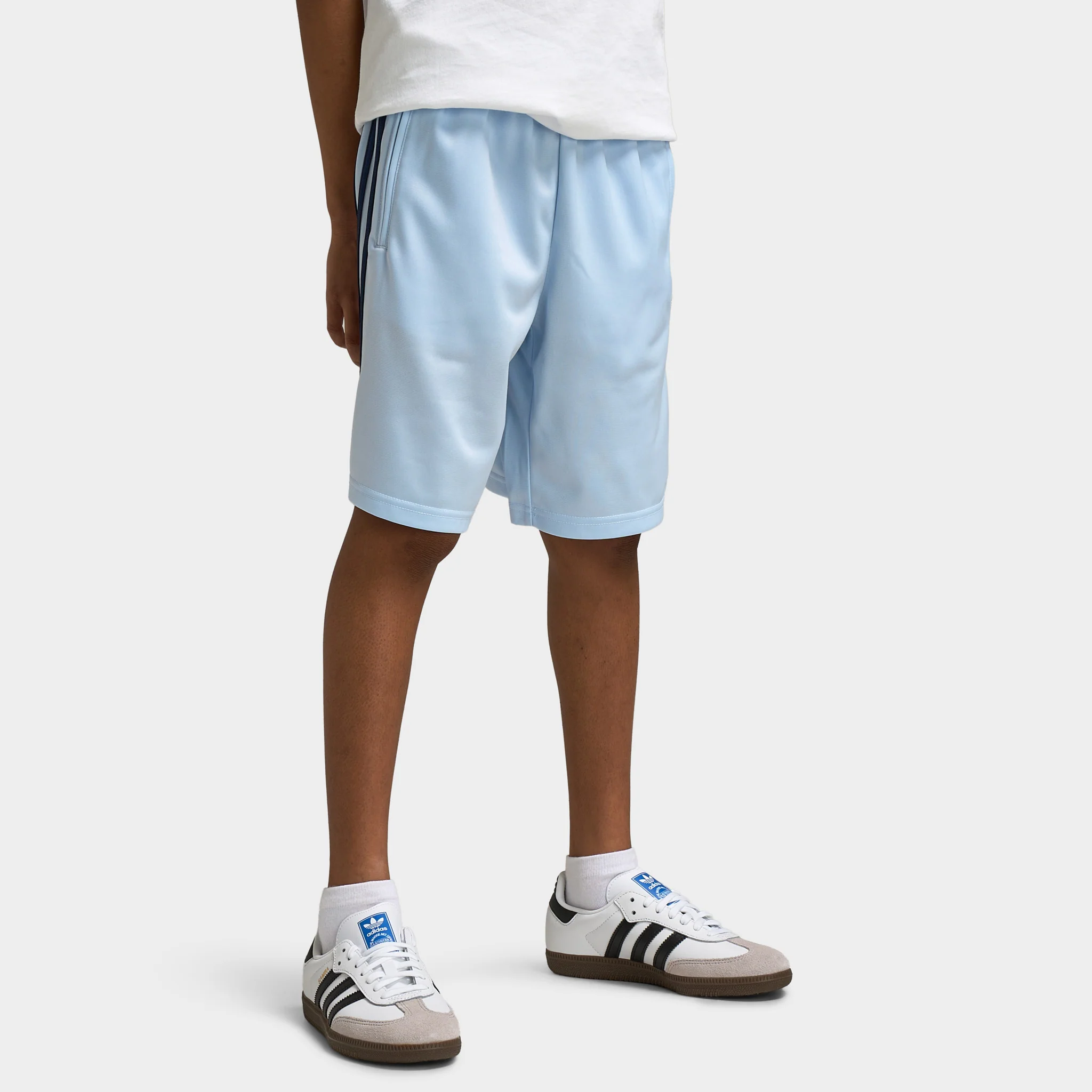 adidas Juniors' Firebird Shorts / Crystal Sky - Image 4