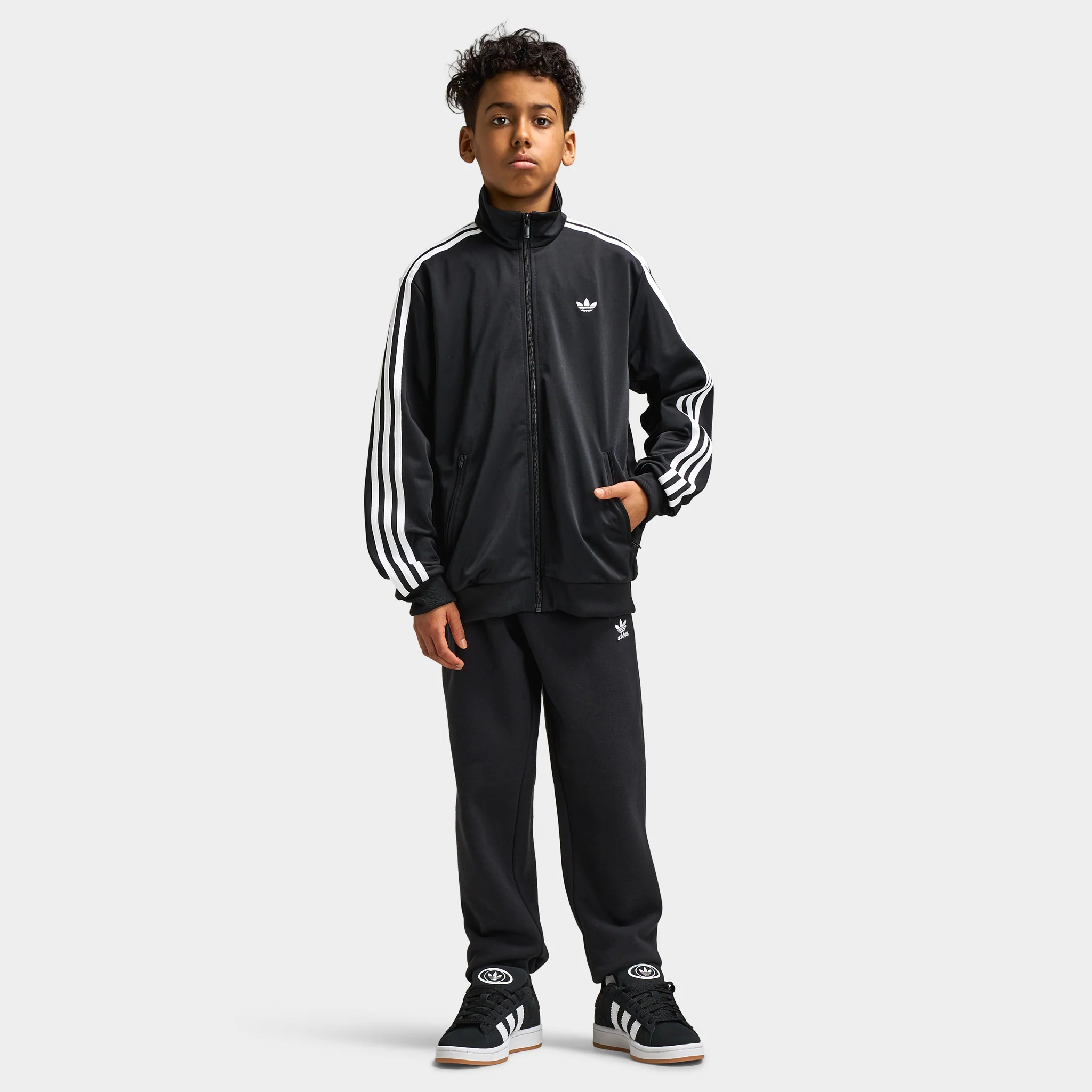 Adidas Juniors' Firebird Track Top Black / White - Image 5