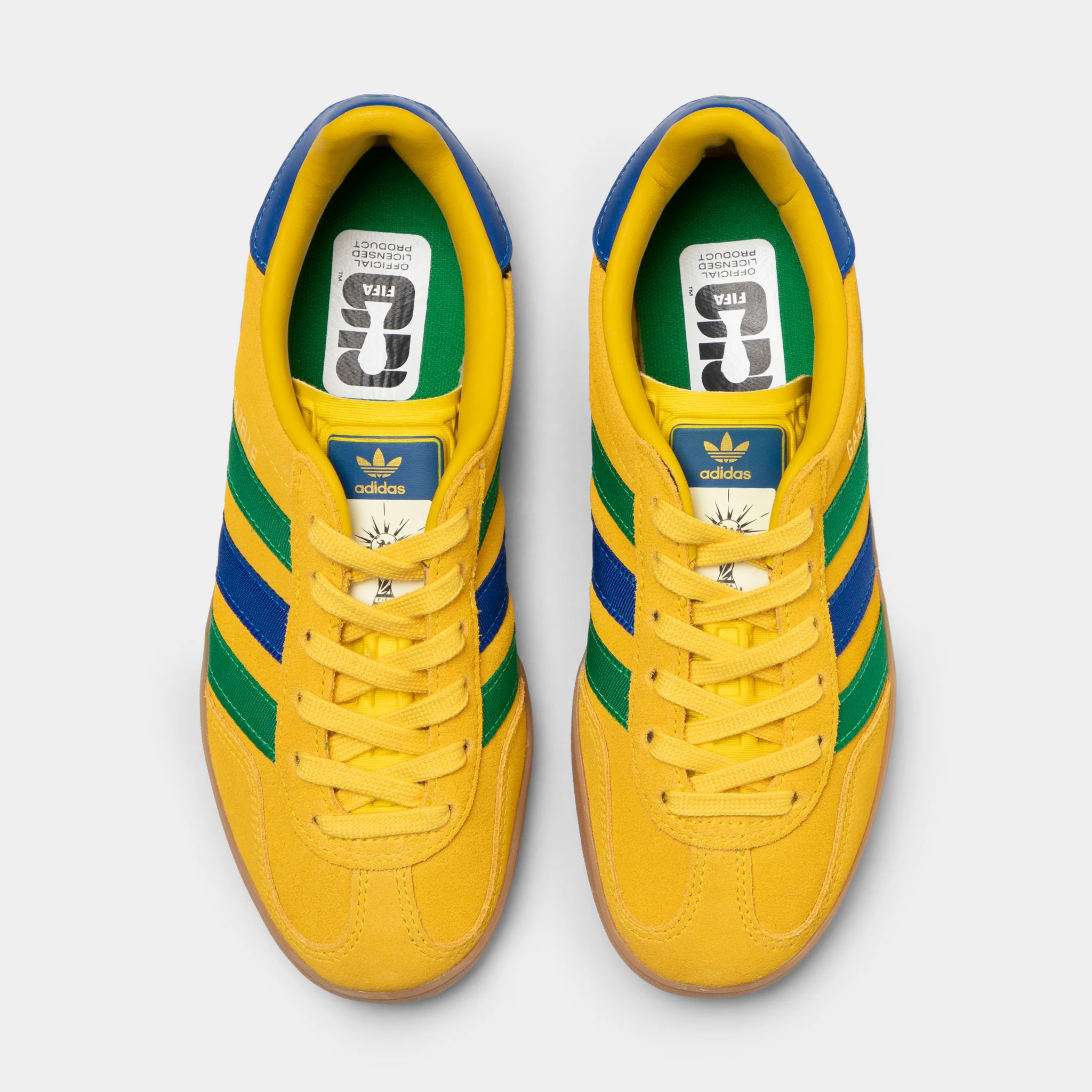 adidas Juniors' Gazelle Indoor Equipment Yellow / Collegiate Royal - Green - Image 5