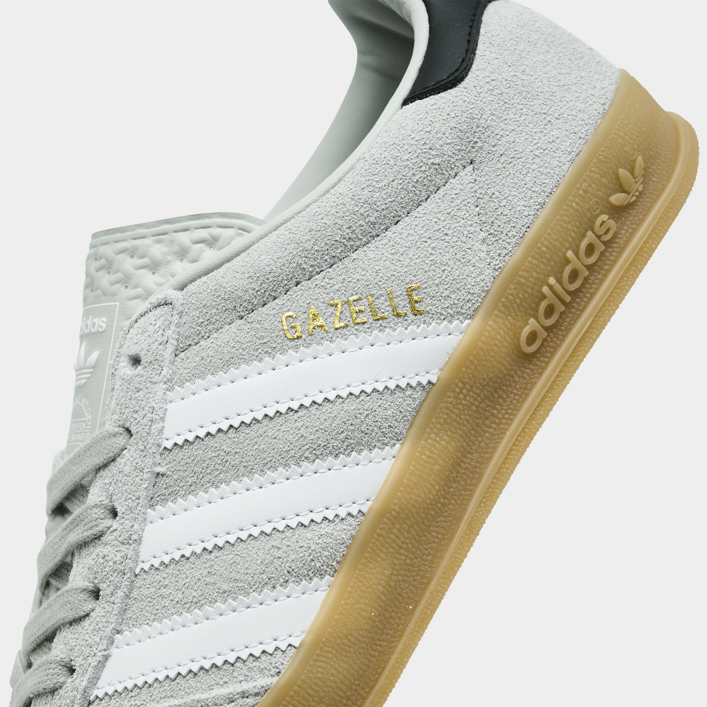 adidas Juniors' Gazelle Indoor Wonder Silver / White - Image 3