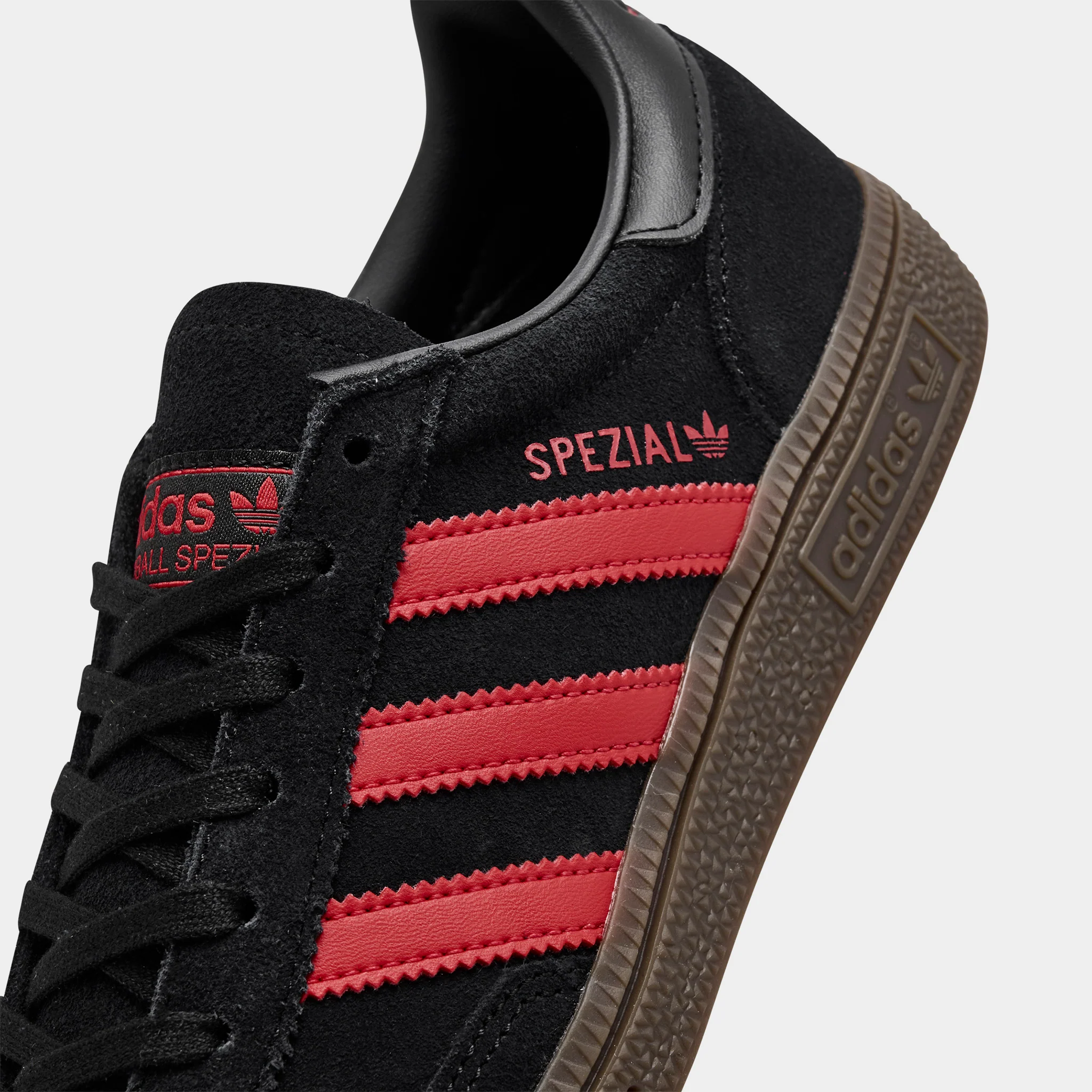 adidas Juniors' Handball Spezial Black / Pure Ruby - Gum - Image 3