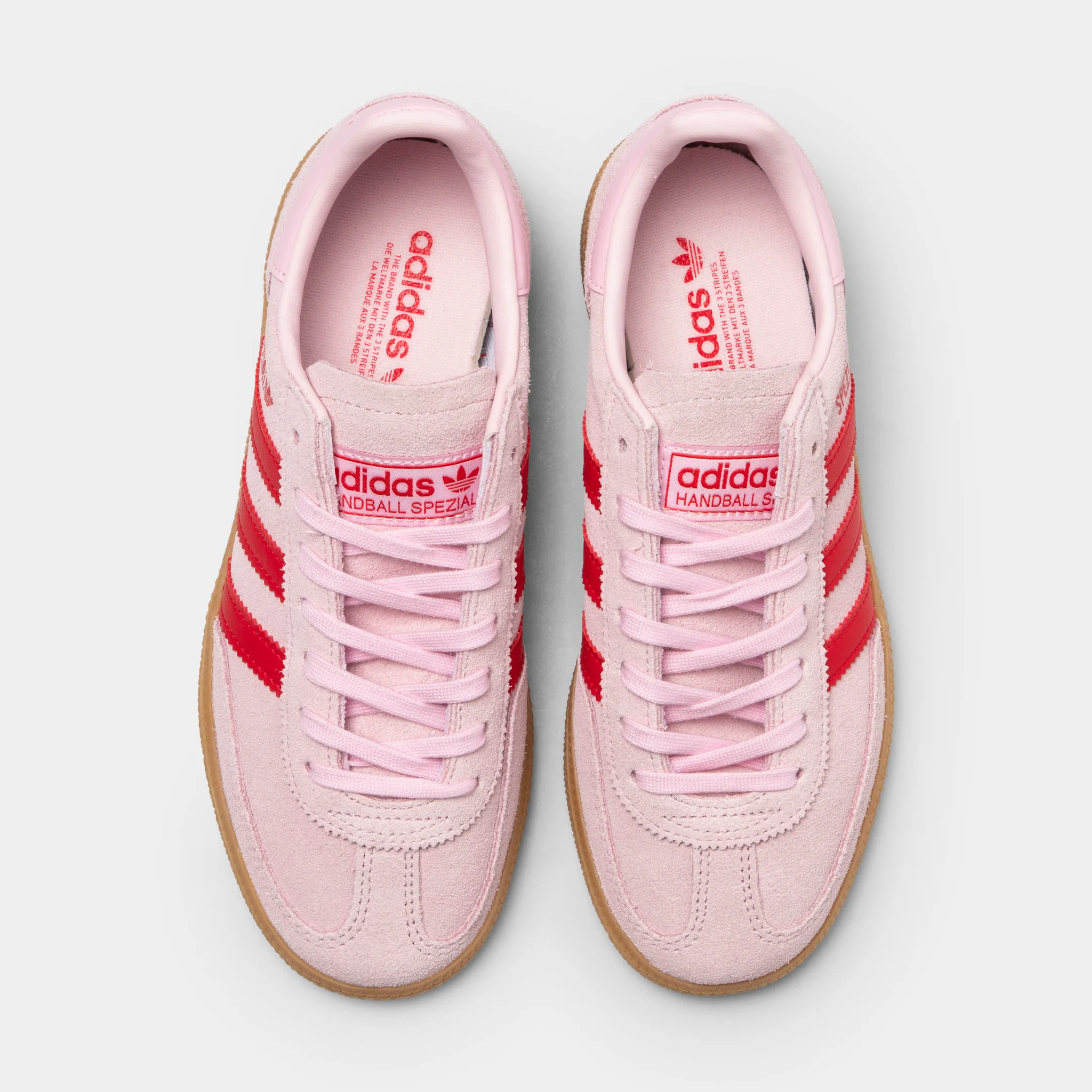 adidas Juniors' Handball Spezial Clear Pink / Pure Ruby - Gum - Image 5