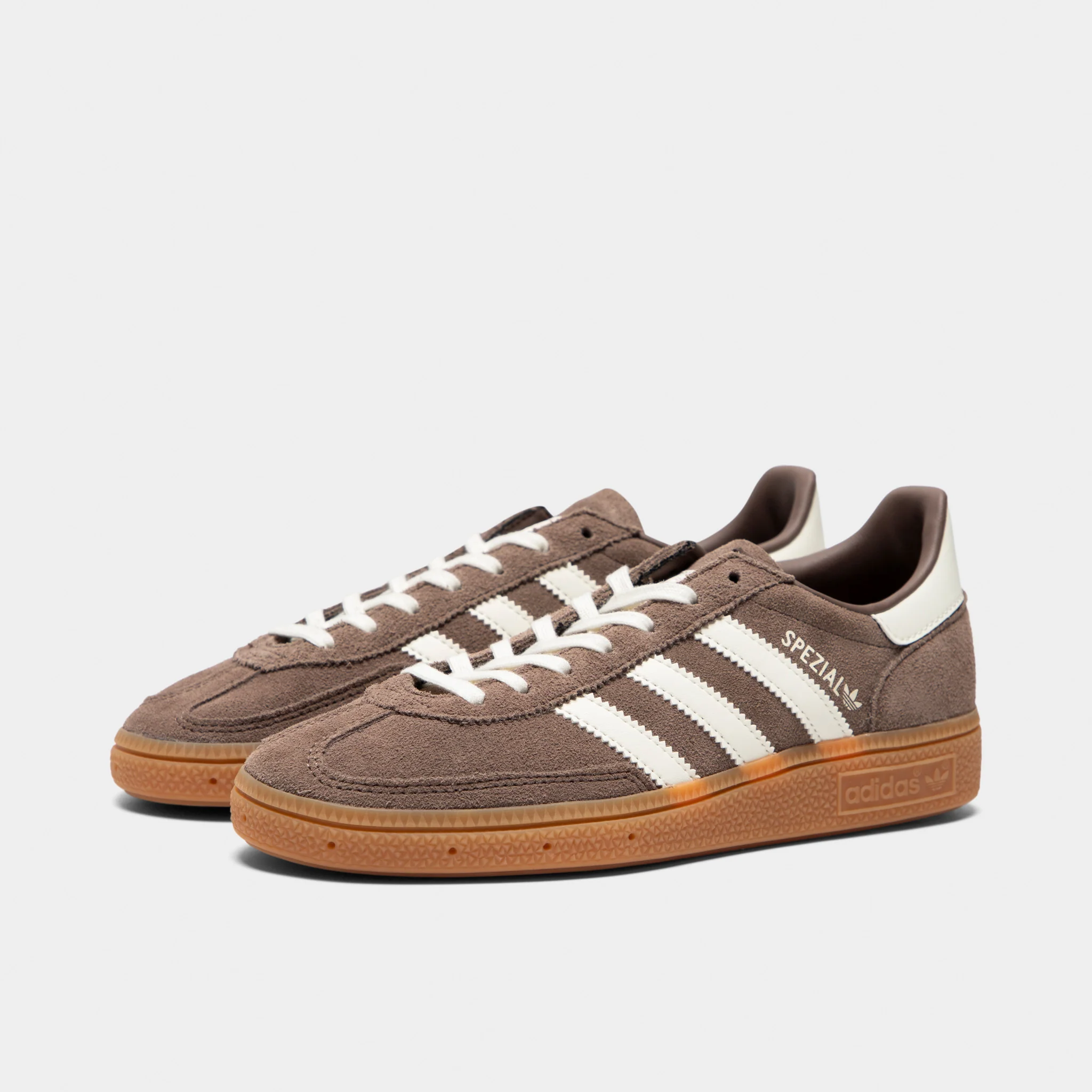 adidas Junior's Handball Spezial Earth Strata / Off White - Gum - Image 2
