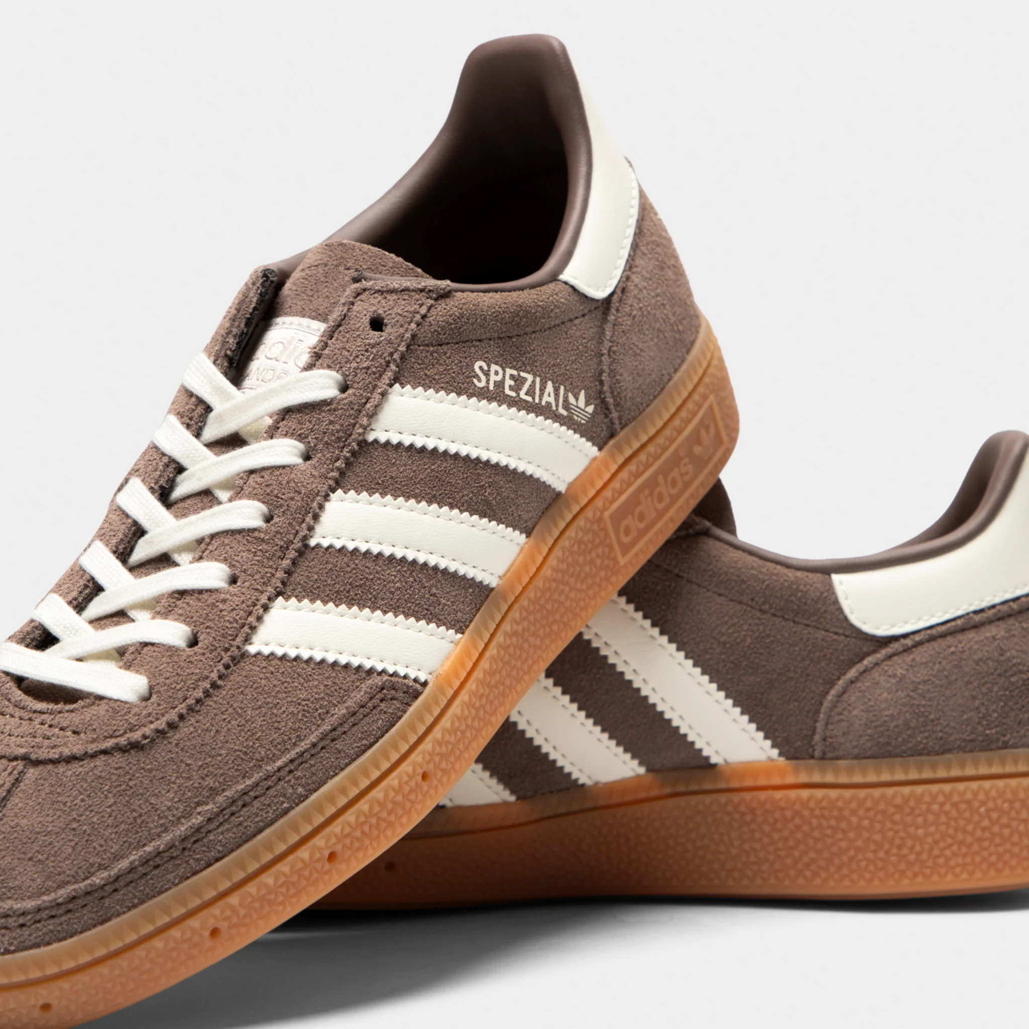 adidas Junior's Handball Spezial Earth Strata / Off White - Gum - Image 3