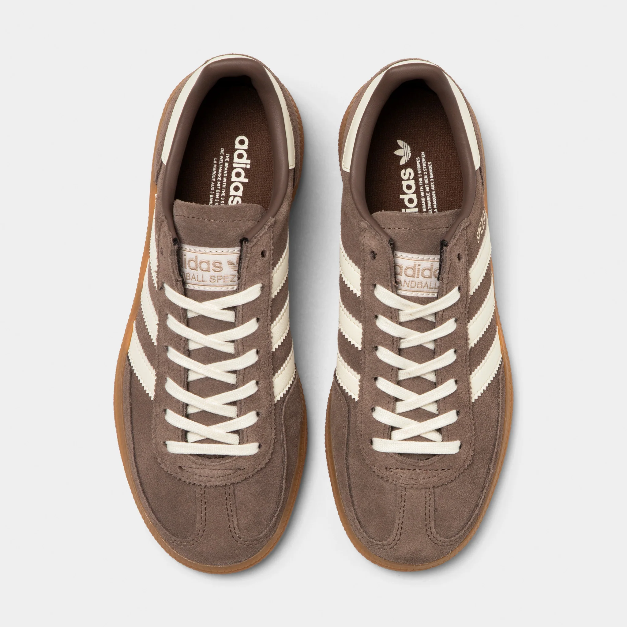 adidas Junior's Handball Spezial Earth Strata / Off White - Gum - Image 4
