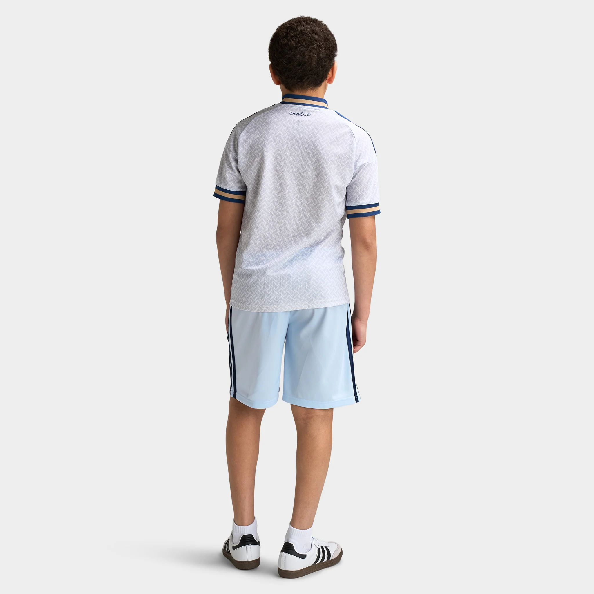 adidas Juniors' Italia Replica Away Jersey White / Blue - Image 6