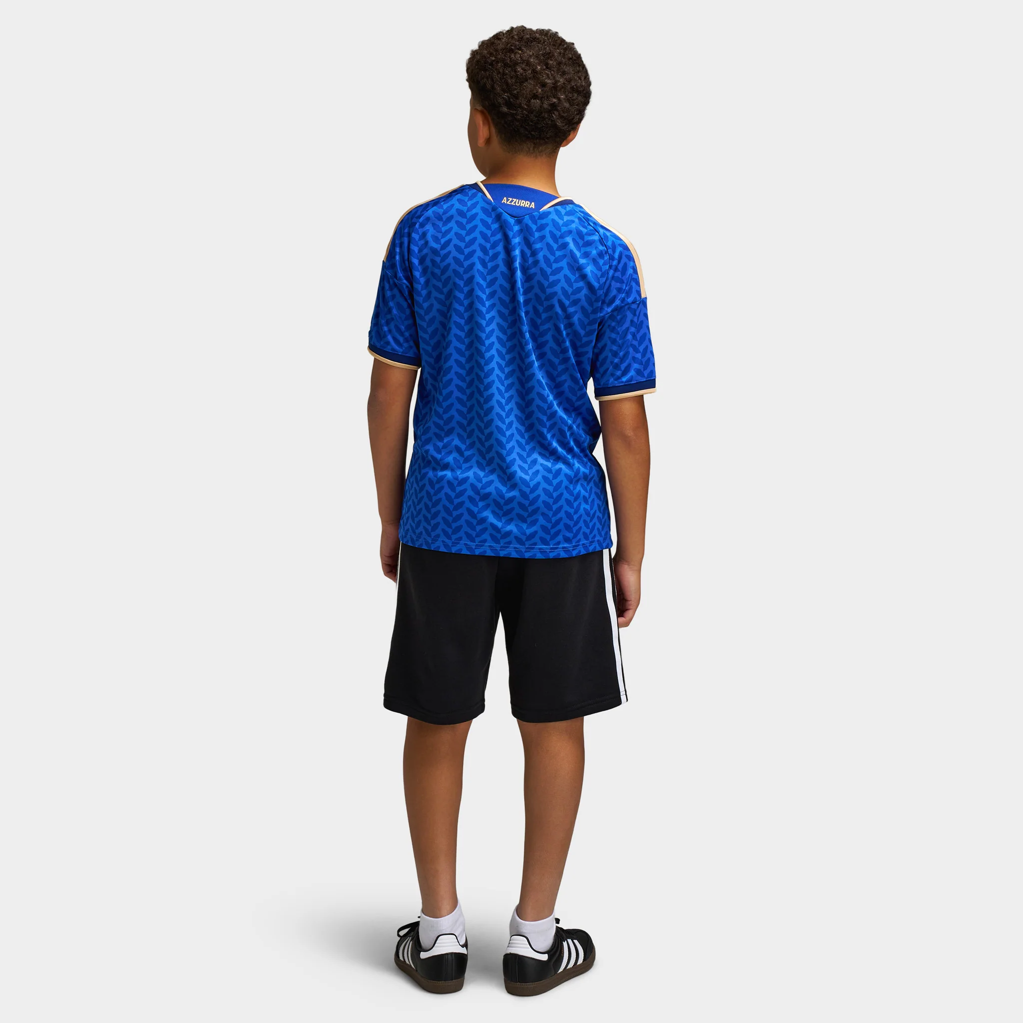 adidas Juniors' Italia Replica Home Jersey / Royal Blue - Image 5