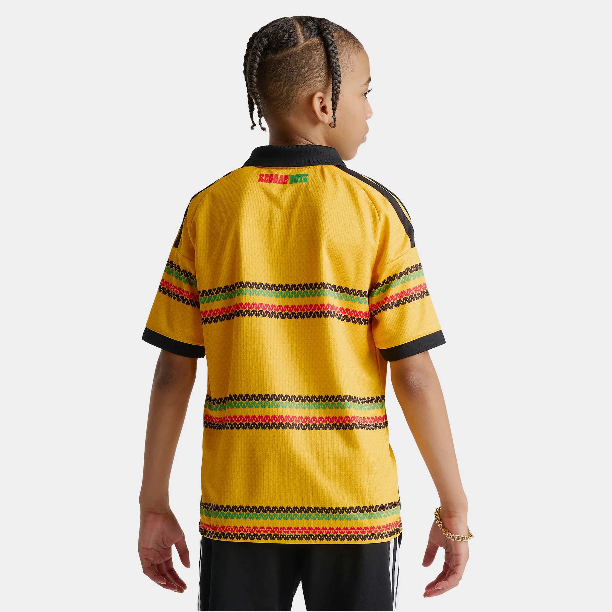 Adidas Juniors' Jamaica Replica Home Jersey / Yellow - Image 2