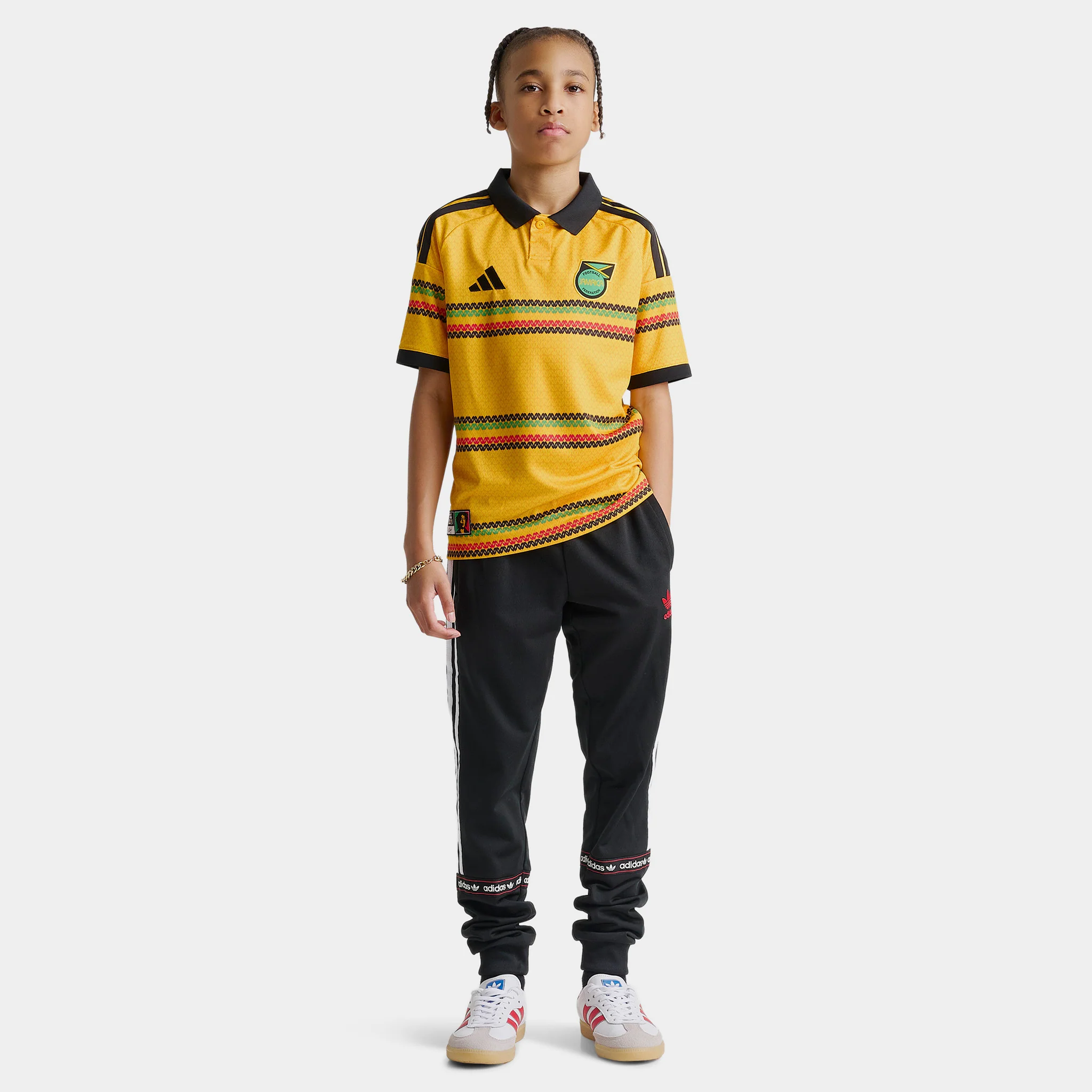 Adidas Juniors' Jamaica Replica Home Jersey / Yellow - Image 5